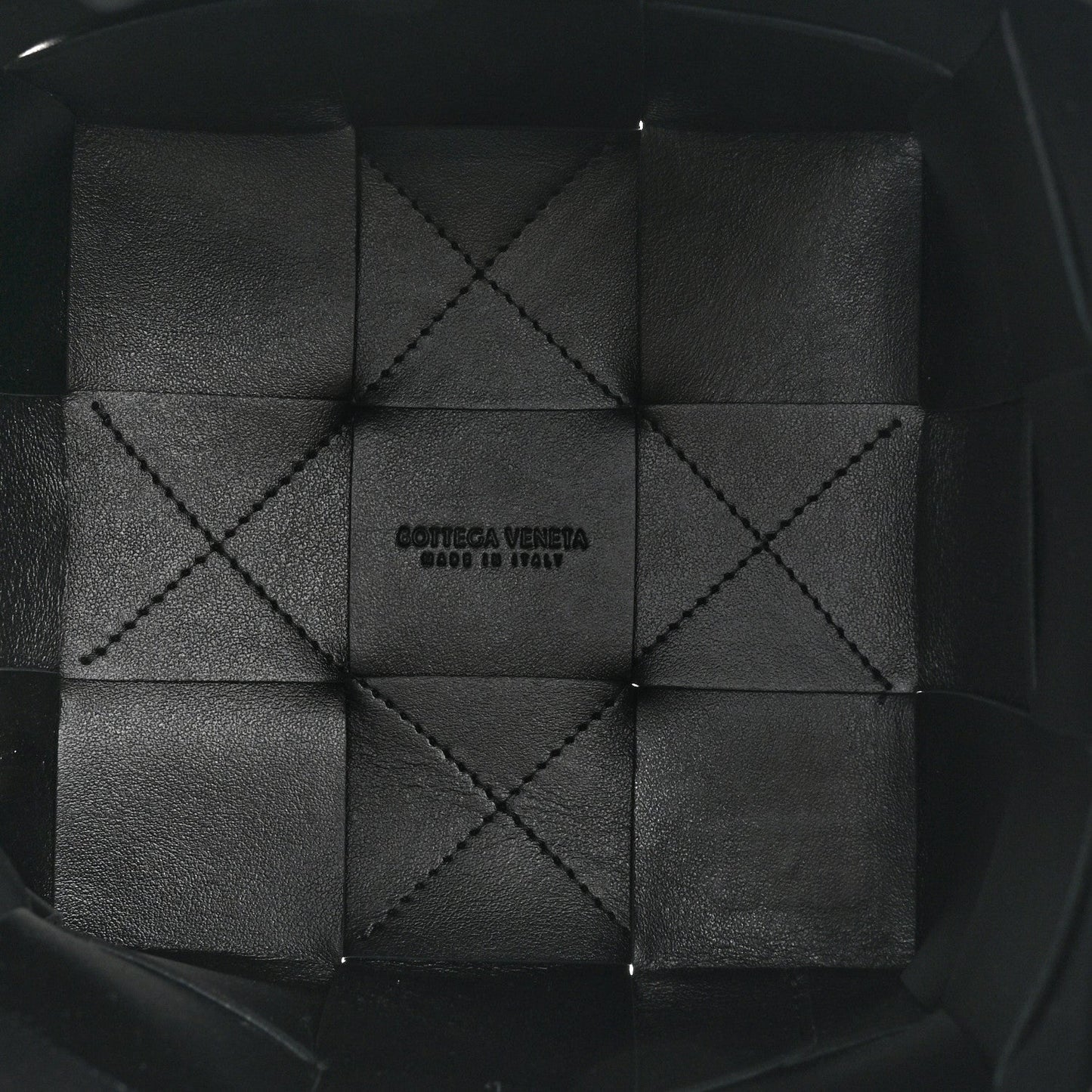 Bottega Veneta Nappa Maxi Intrecciato Cassette Bucket Bag Black