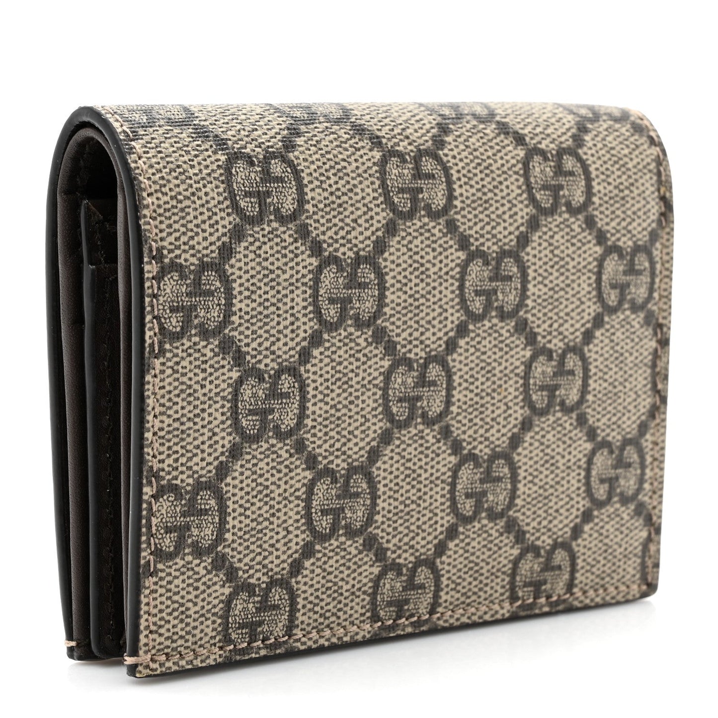 Gucci GG Supreme Monogram Card Case Beige