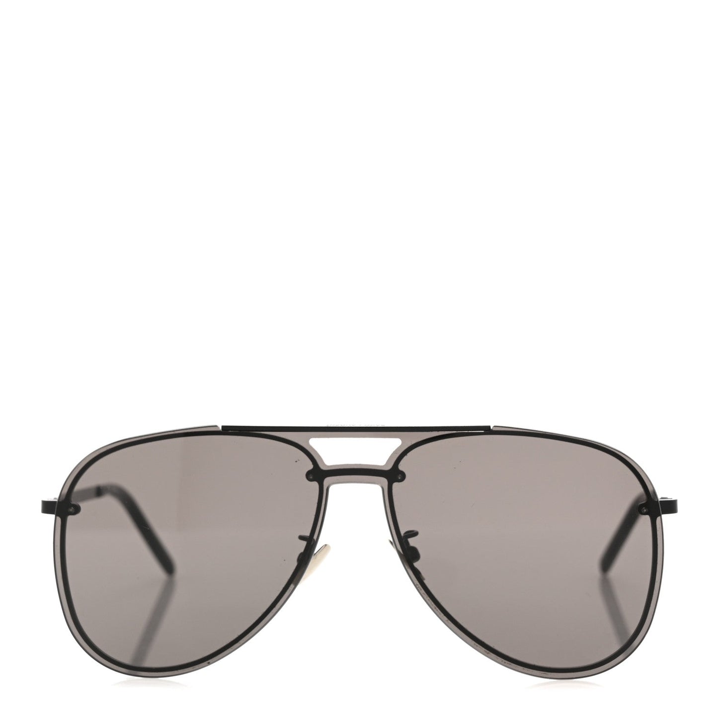 Saint Laurent Metal Aviator Classic 11 Slim Sunglasses Black