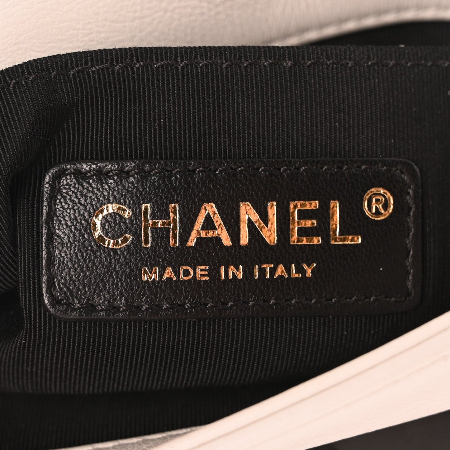 Chanel Lambskin Quilted Graphic Mini Flap Bag Black White