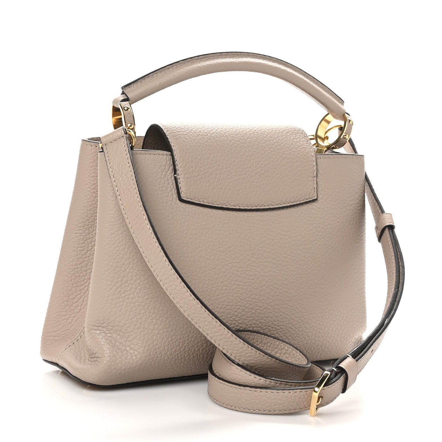 Louis Vuitton Taurillon Capucines BB Galet