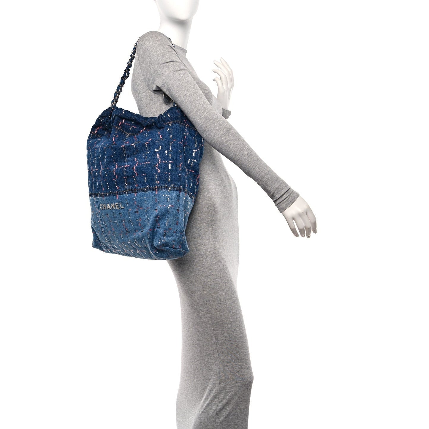 Chanel Denim Sequin 22 Blue