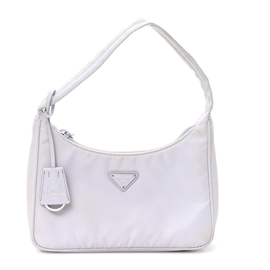 Prada Tessuto Nylon Mini Re-Edition 2000 Bag Fiordaliso