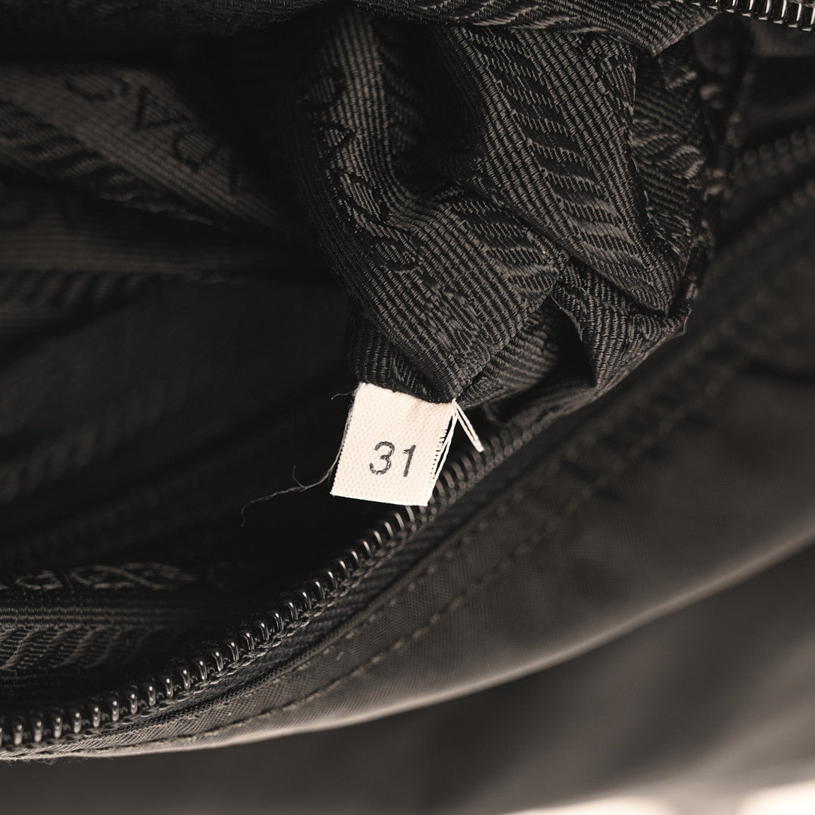 Prada Tessuto Nylon Saffiano Vela Messenger Bag Black