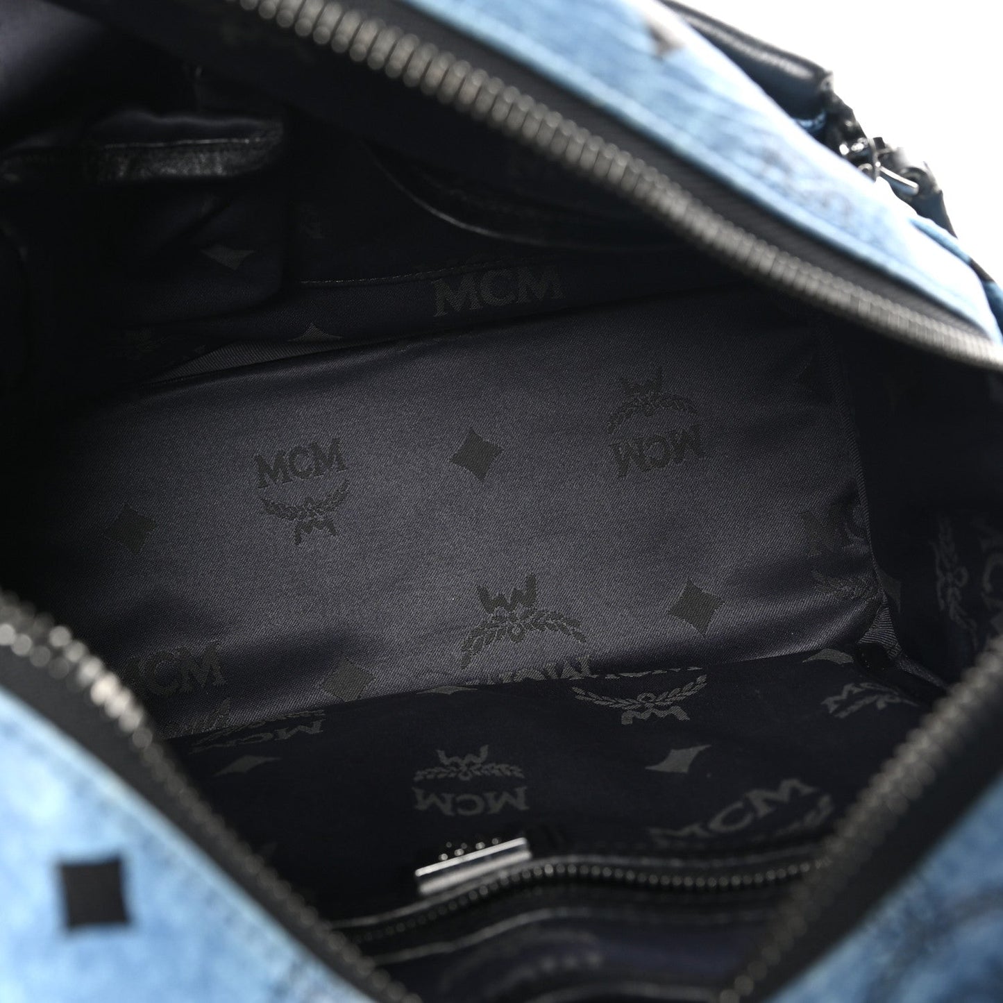 MCM MCM Visetos Studded Small Dual Stark Backpack Denim
