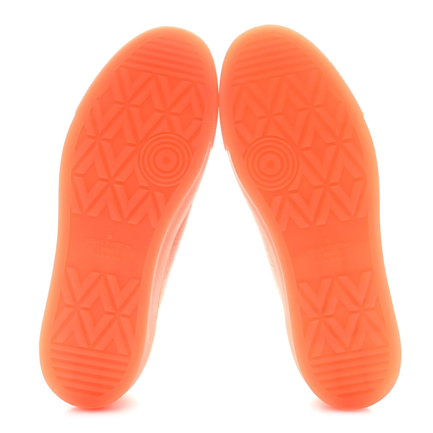 Louis Vuitton Canvas Monogram Mens Tattoo Sneakers Orange
