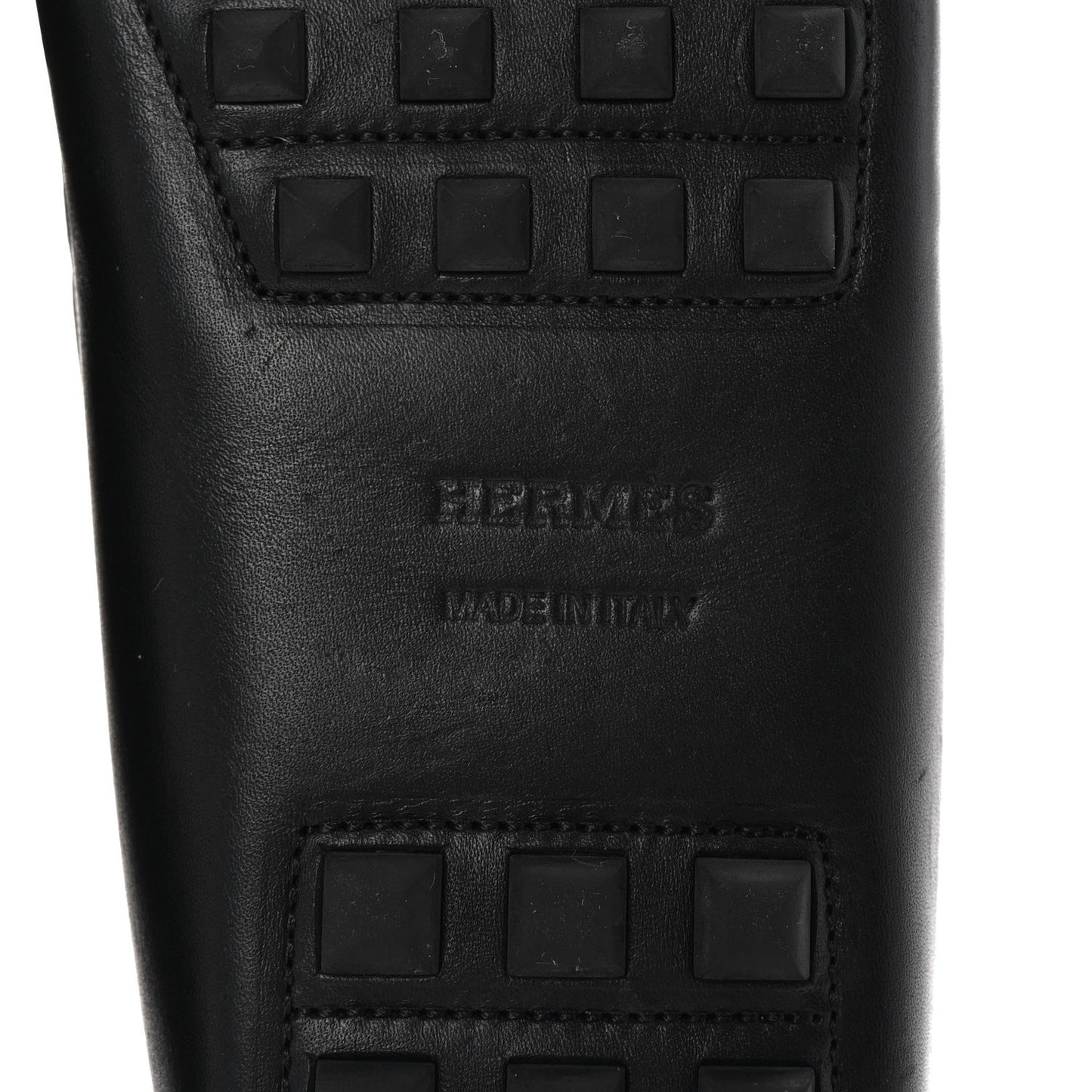Hermes Supple Calfskin Mens Irving Driving Moccasin Loafers 37 Black