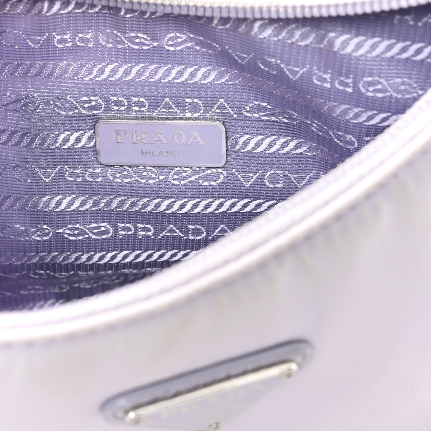 Prada Tessuto Nylon Mini Re-Edition 2000 Bag Fiordaliso
