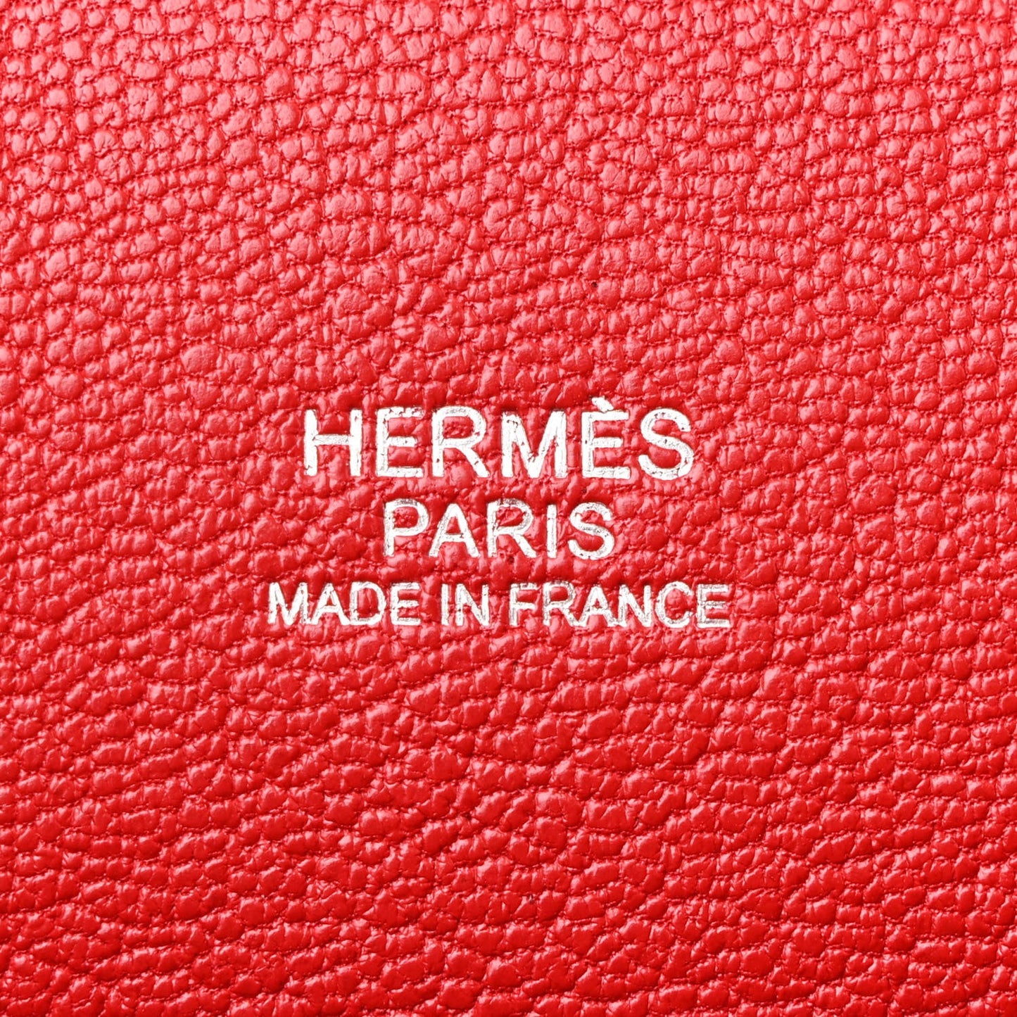 Hermes Taurillon Clemence Bi-Color Jypsiere 28 Rouge H Rouge Casaque