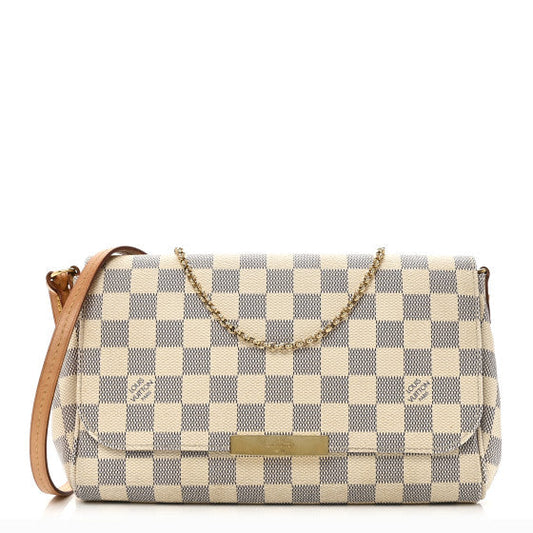 Louis Vuitton Damier Azur Favorite MM White