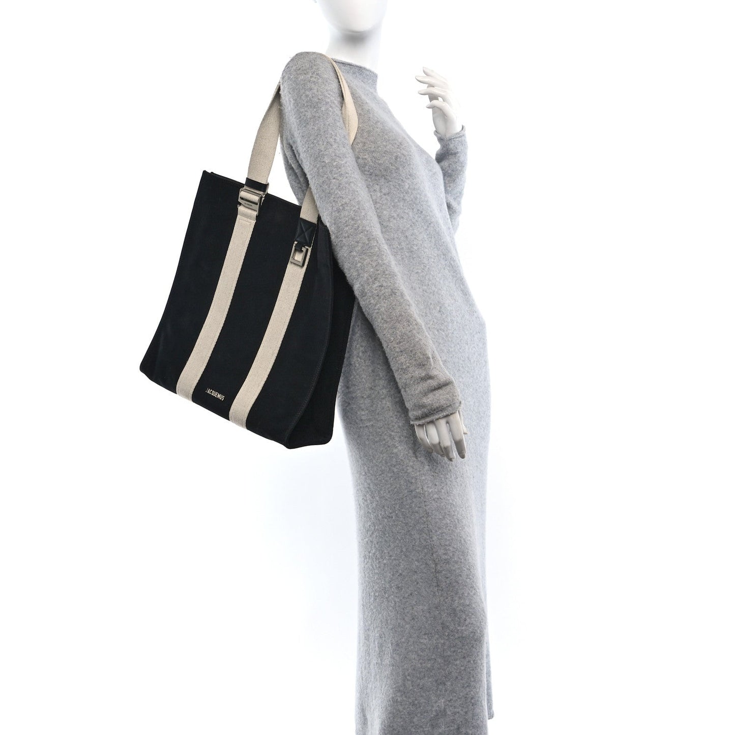 Jacquemus Cotton Canvas Le Cuerda Tote Black