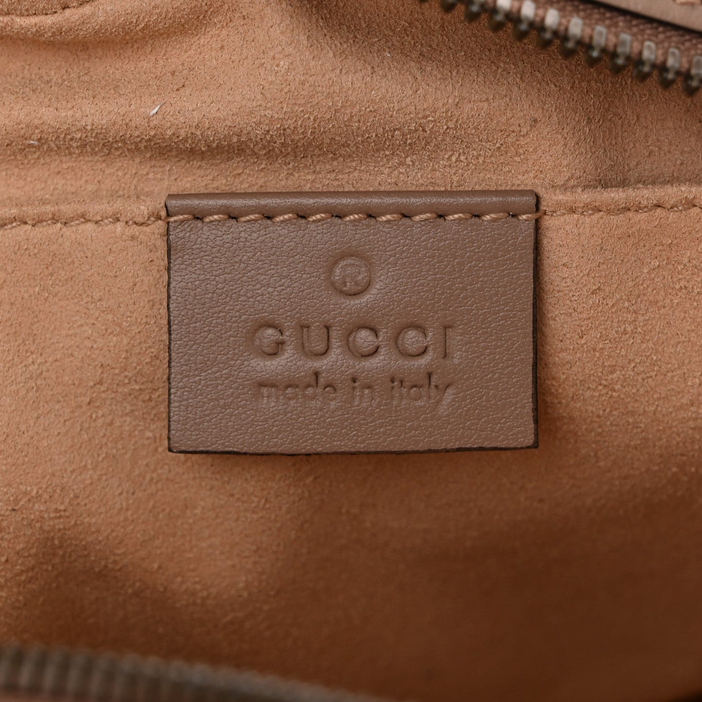 Gucci Calfskin Matelasse Small GG Marmont Chain Shoulder Bag Porcelain Rose