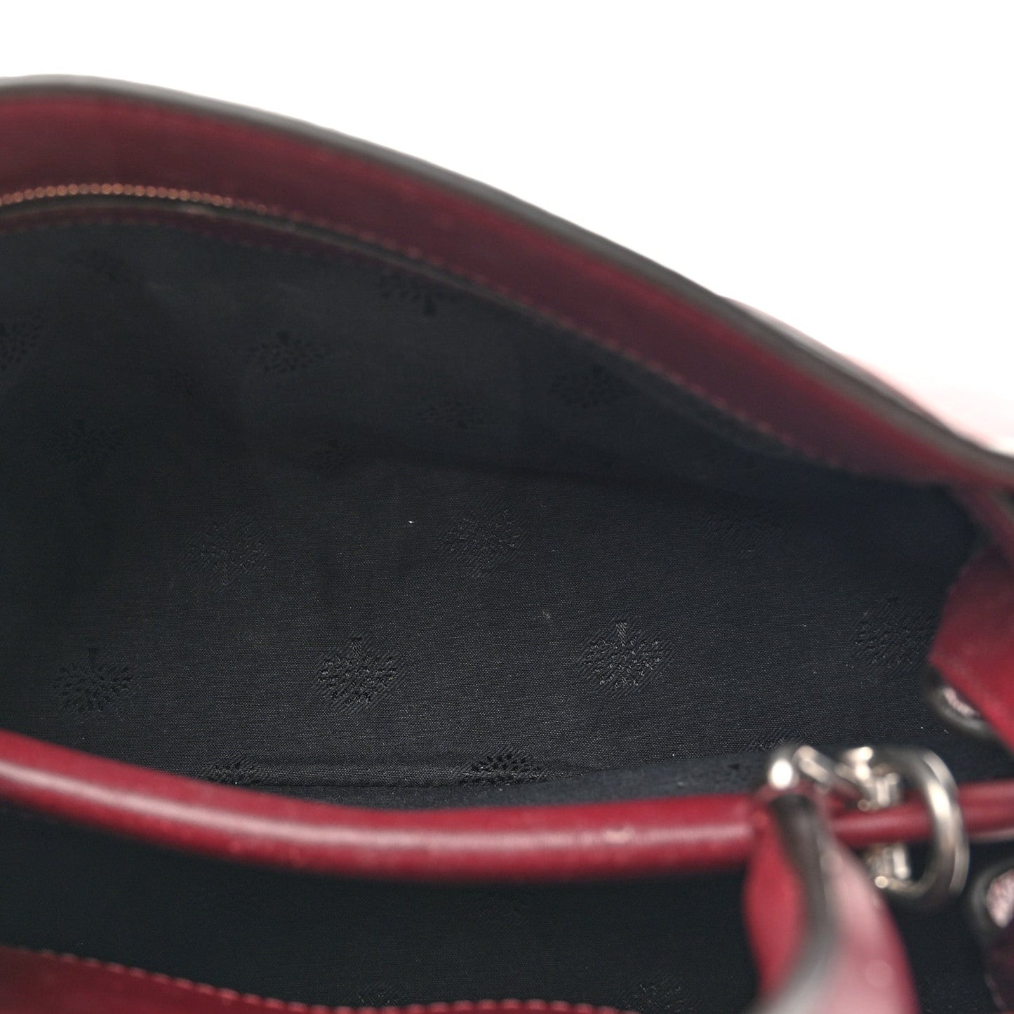 Mulberry Silky Calfskin Small Islington Black Cherry