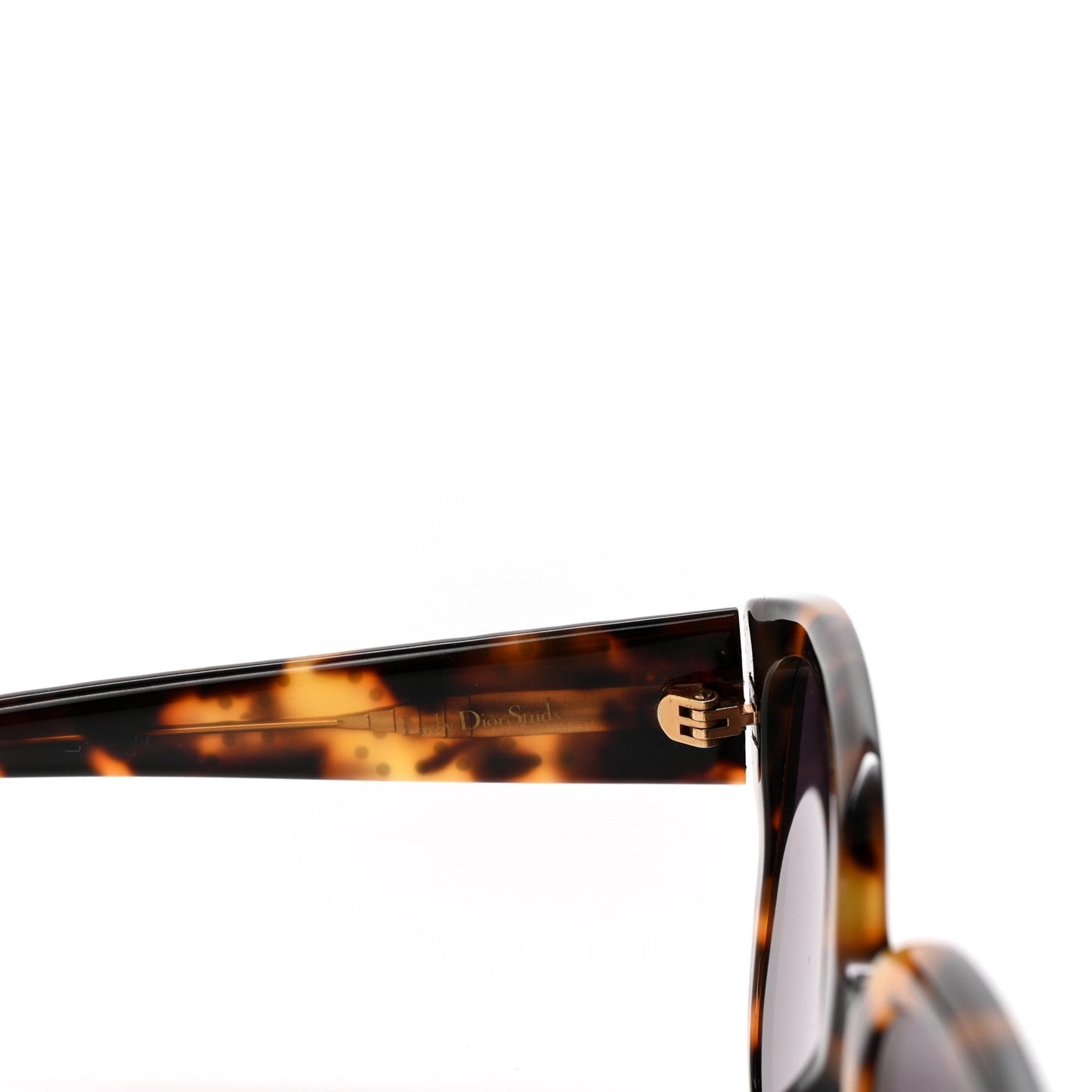 Christian Dior Acetate Cannage Lady Dior Studs Sunglasses Havana