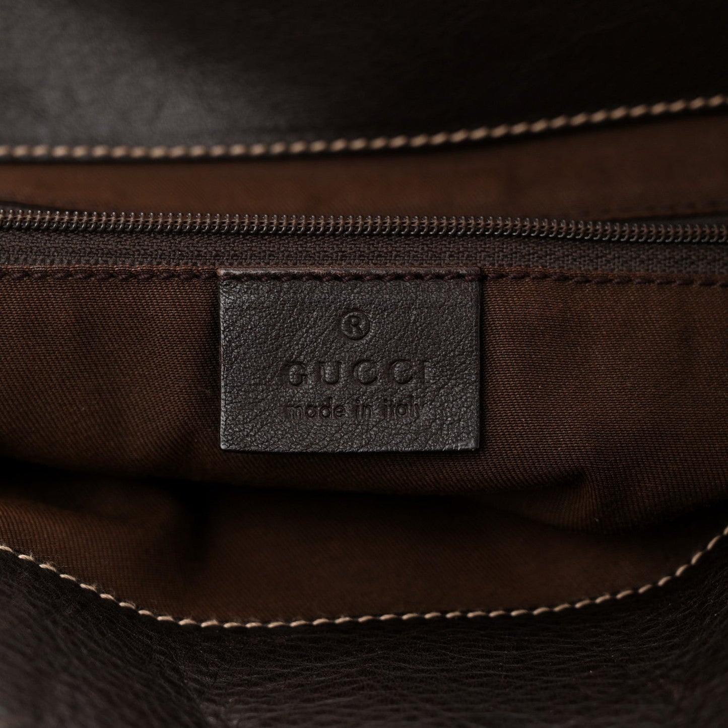 Gucci Monogram D Gold Tote Dark Brown d Gold Tote Dark Brown