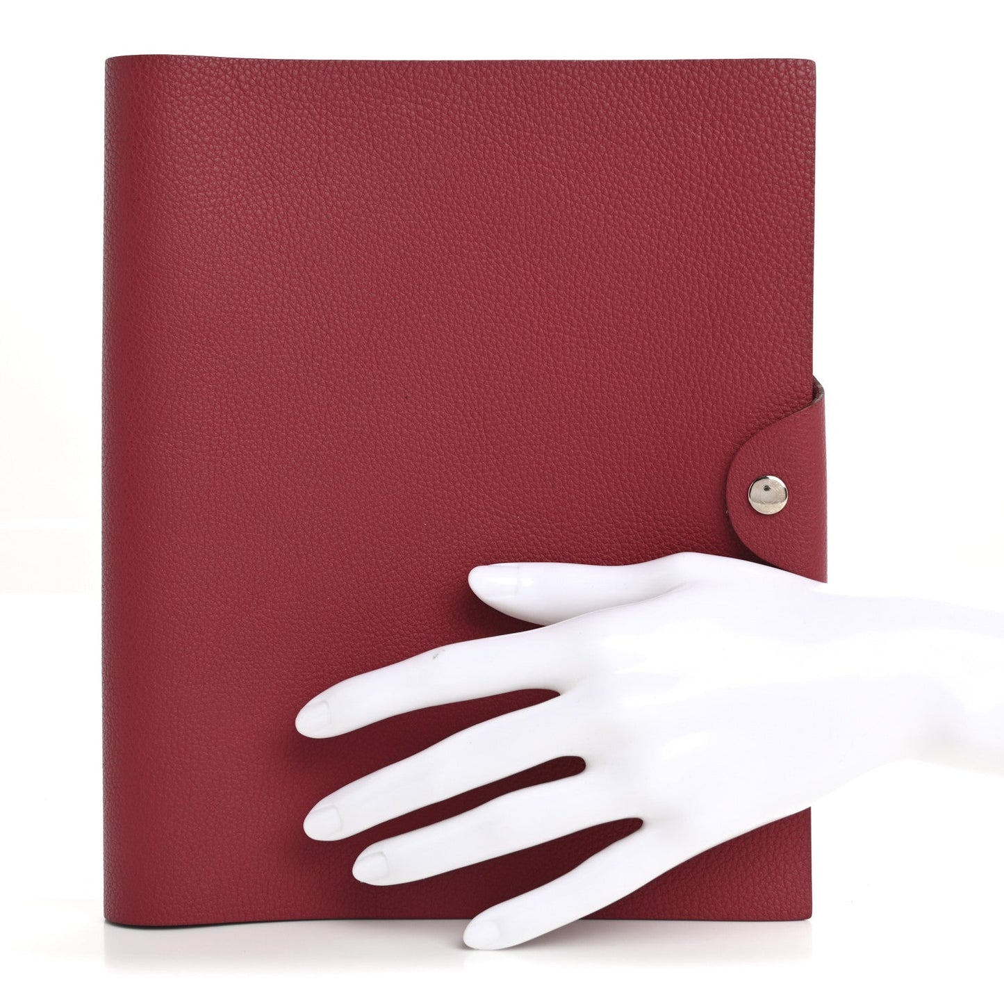 Hermes Togo Ulysse MM Notebook Cover Rouge Grenat