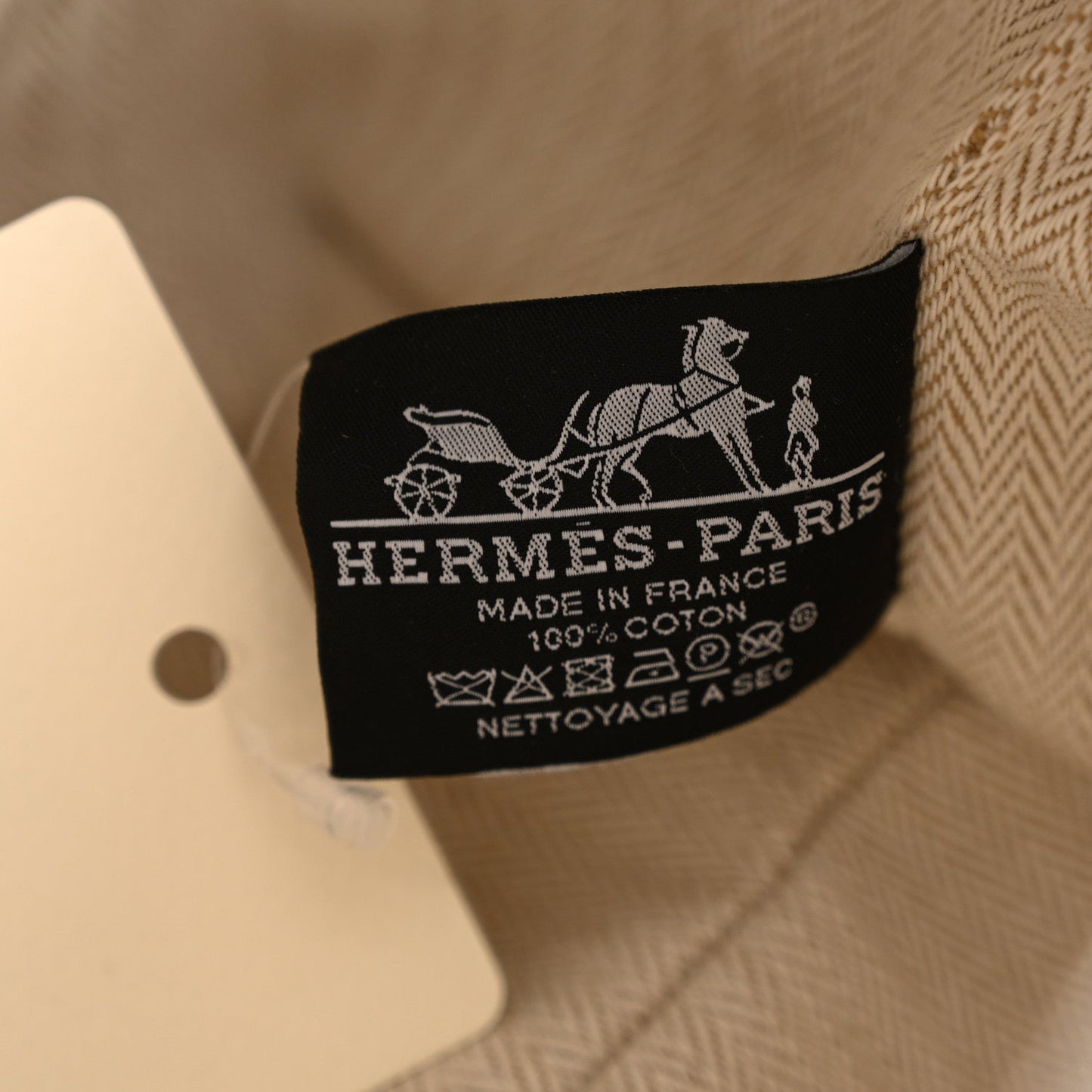 Hermes Canvas Large Bride-A-Brac Pouch Marine
