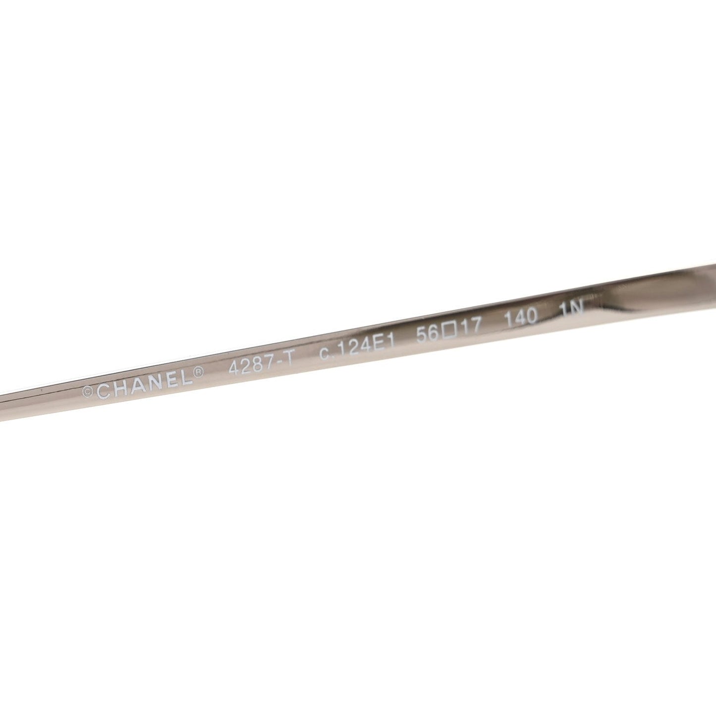 Chanel Titanium Rimless Square Sunglasses 4287-T Silver