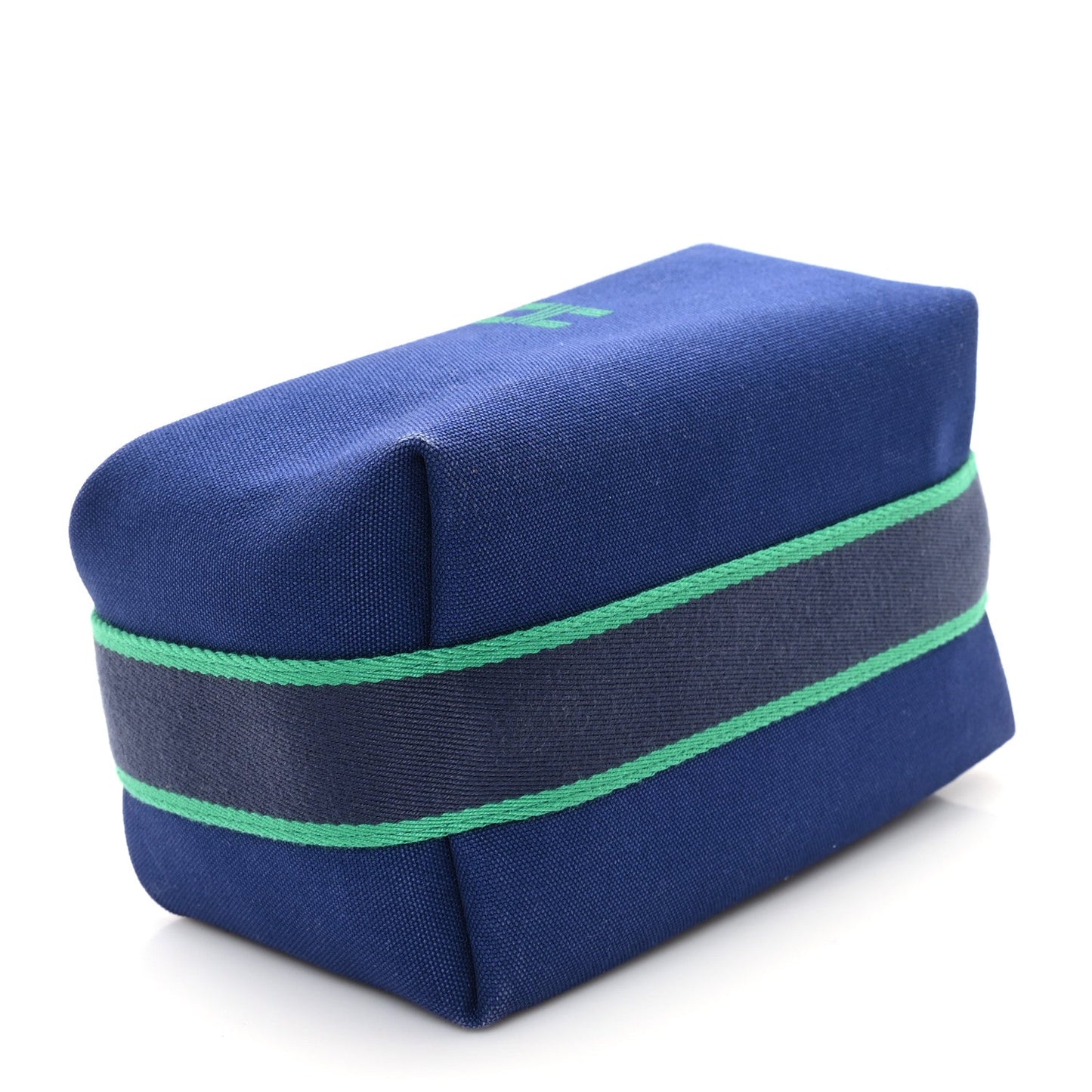 Hermes Canvas Small Bride-A-Brac Pouch Marine