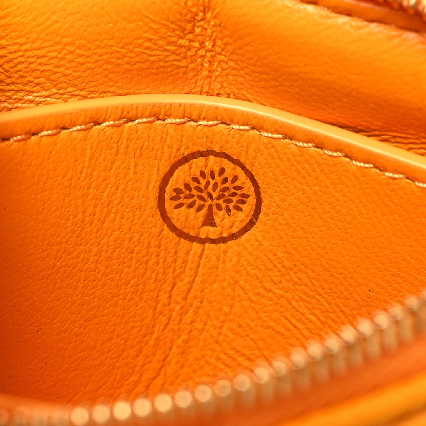 Mulberry MULBERRY Nappa Softie Zip Coin Pouch Double Yellow