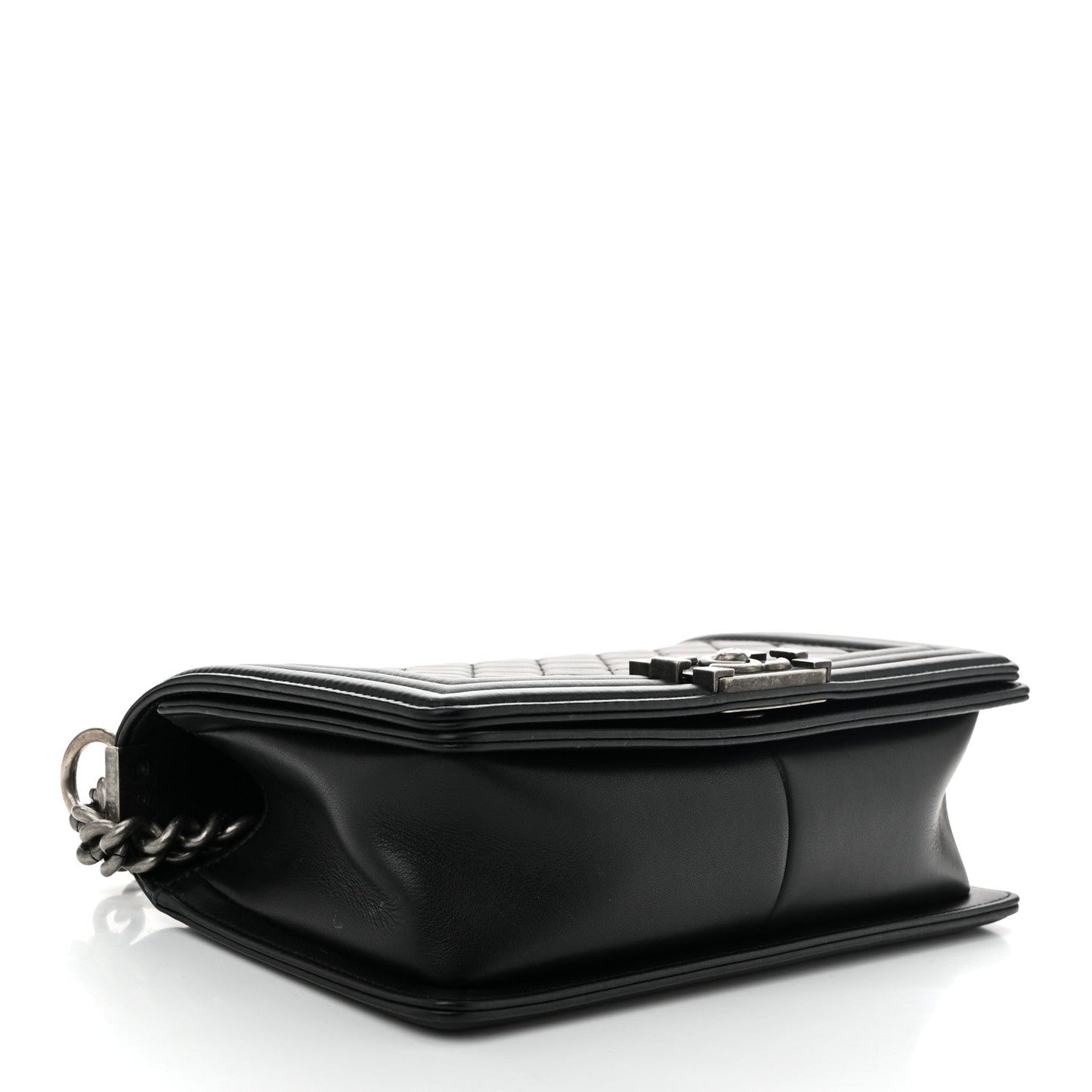 Chanel Lambskin Quilted Medium Boy Flap Black