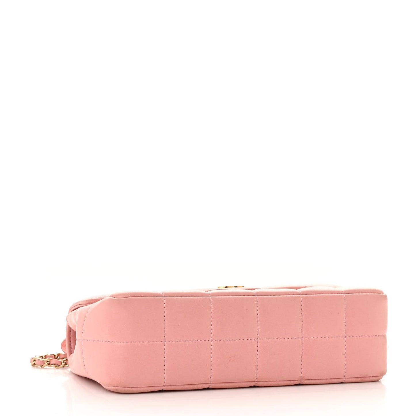 Chanel Lambskin Quilted Mini Chocolate Bar Camellia Flap Pink