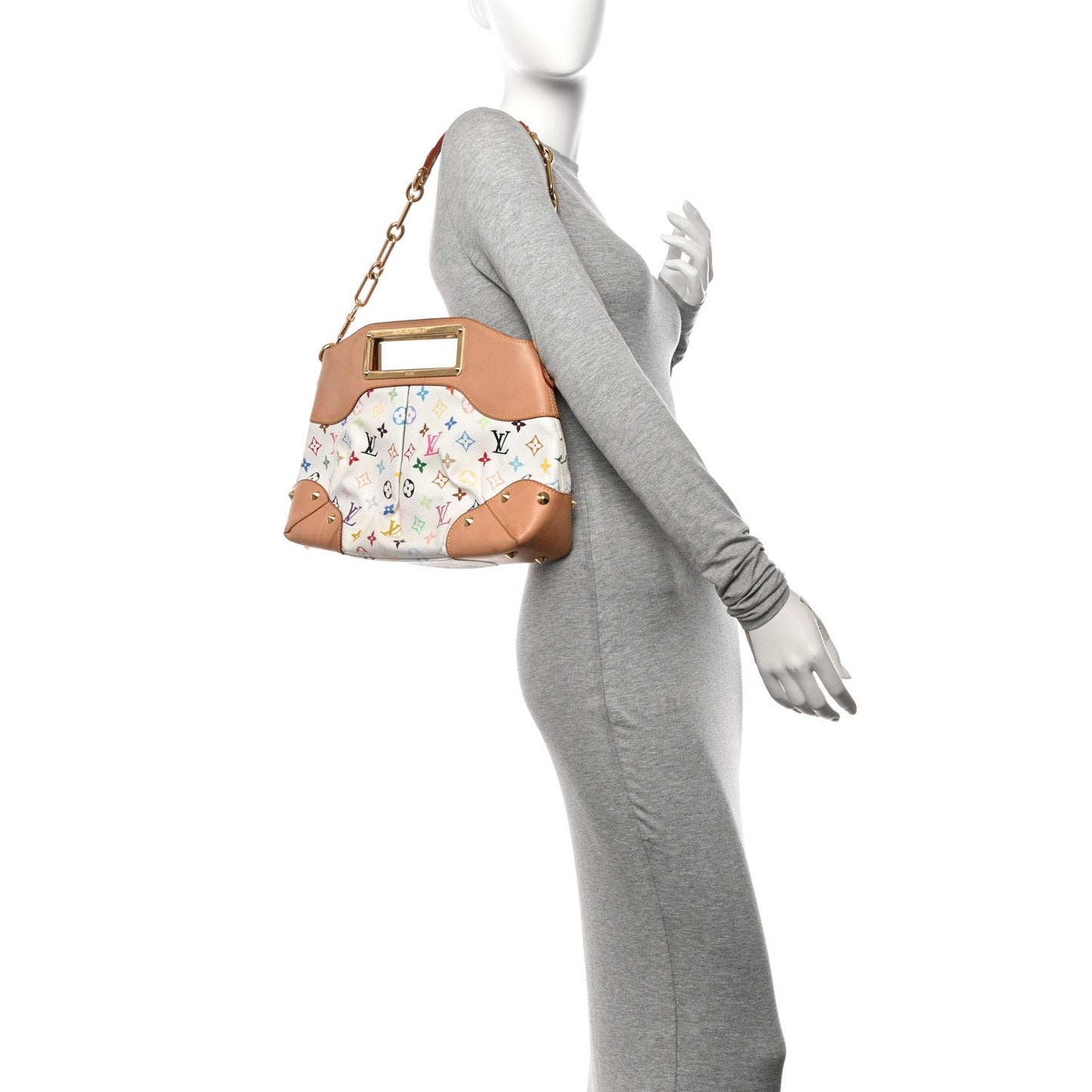 Louis Vuitton Monogram Judy MM White