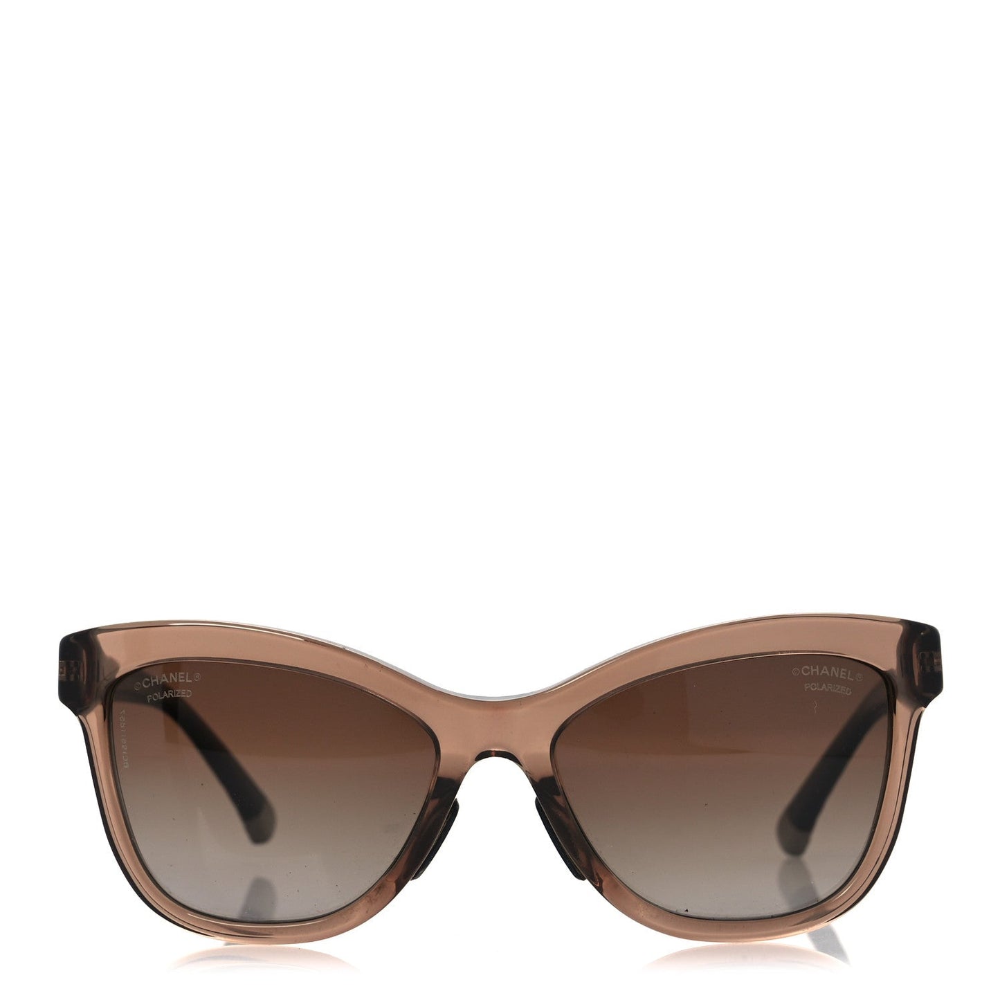 Chanel Polarized CC Cat Eye Sunglasses 5330-A Brown