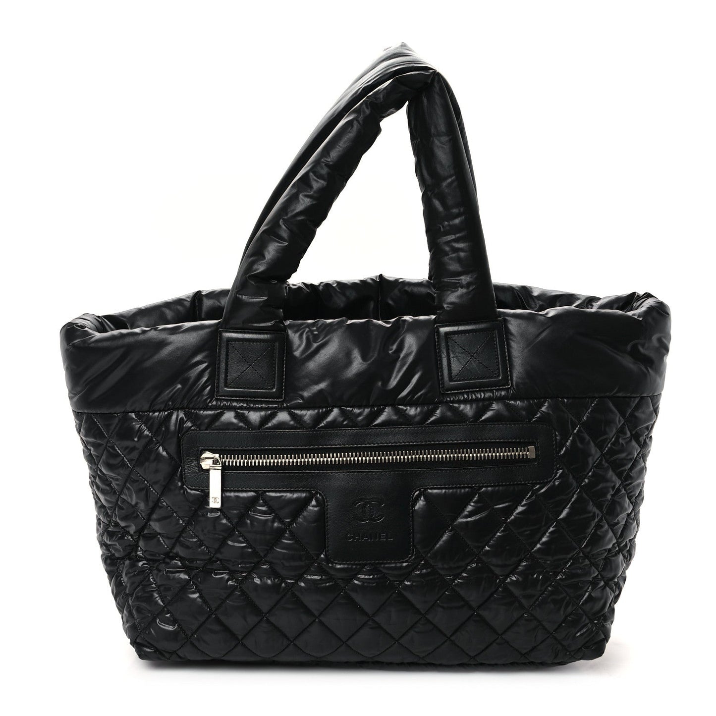 Chanel Nylon Quilted Large Coco Cocoon Tote Black