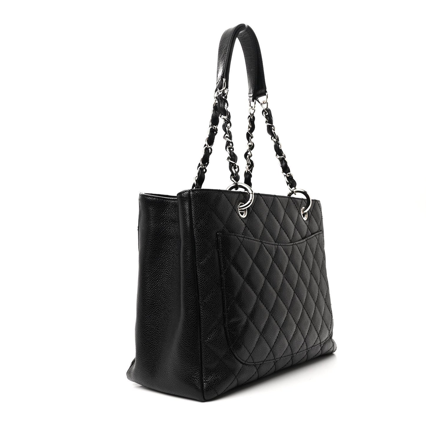 Chanel Caviar Quilted Grand Shopping Tote GST Black