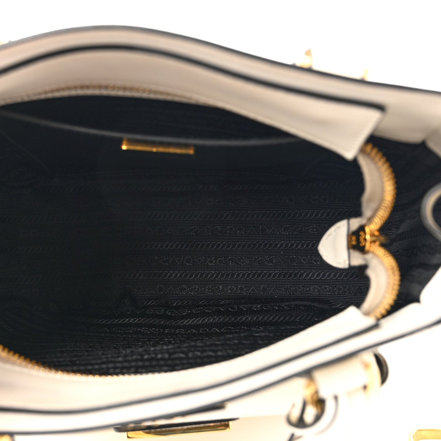 Prada Saffiano Lux Metropolis Tote White