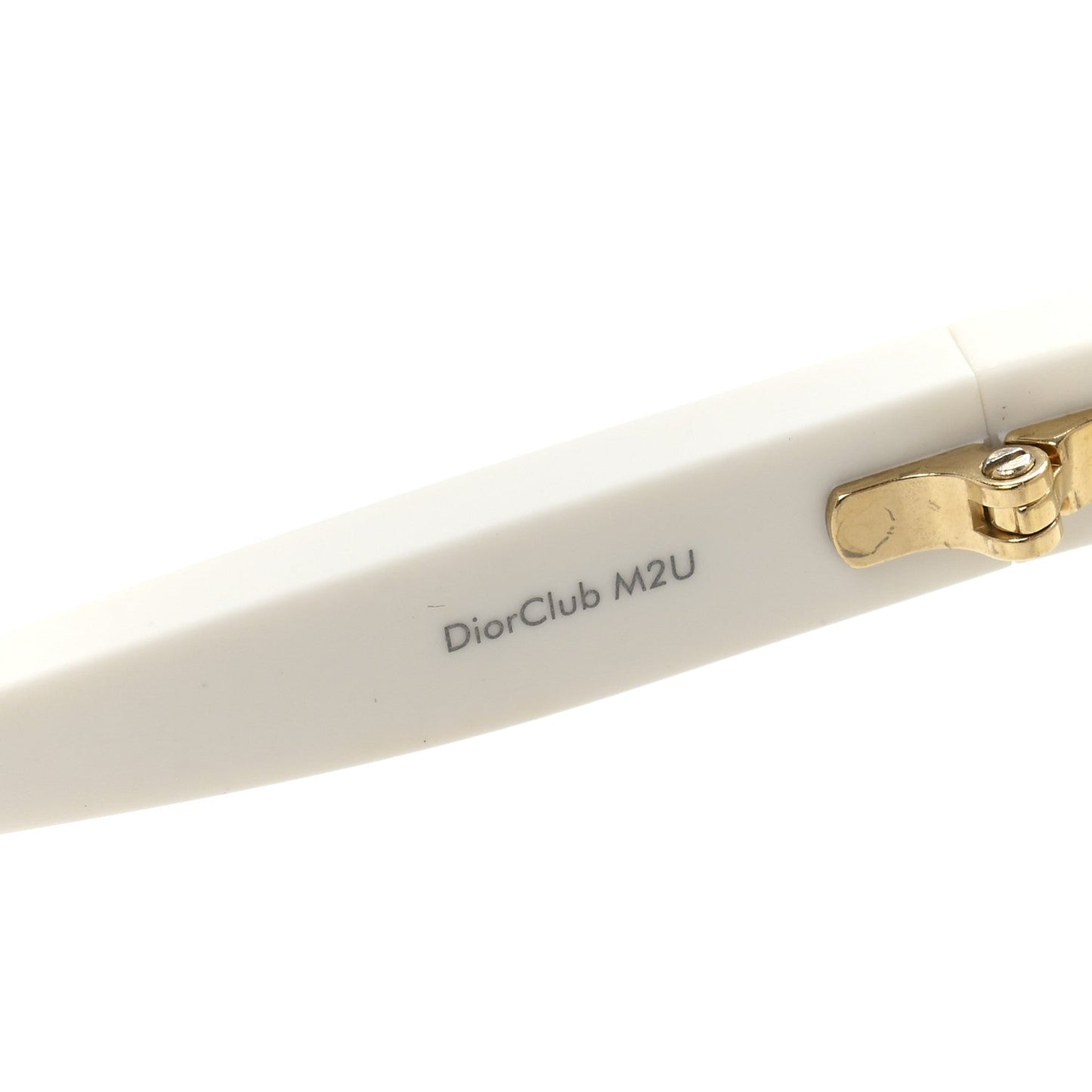 Christian Dior Acetate Mask DiorClub M2U Sunglasses Translucent Ivory