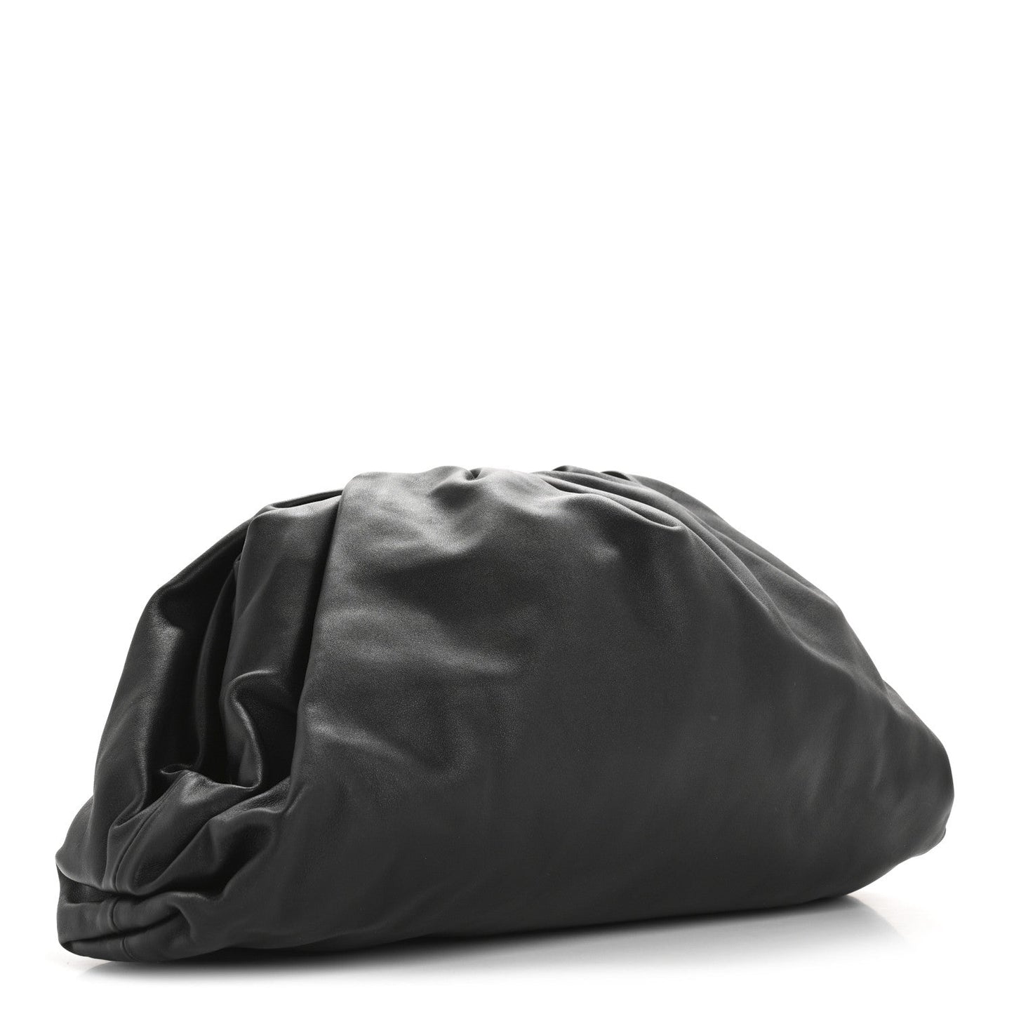 Bottega Veneta Smooth Butter Calf The Pouch Oversized Clutch Black