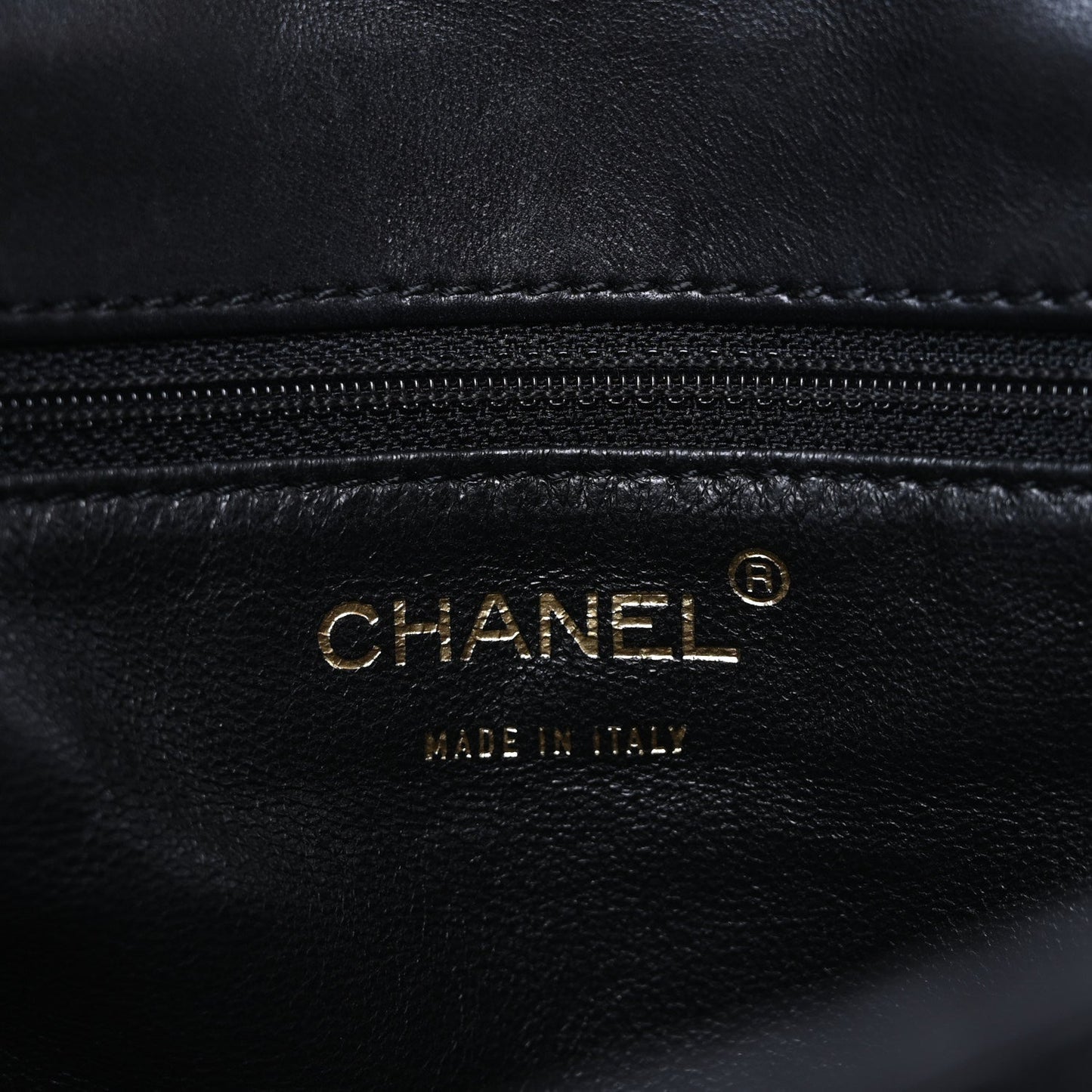 Chanel Lambskin Quilted Clutch Black