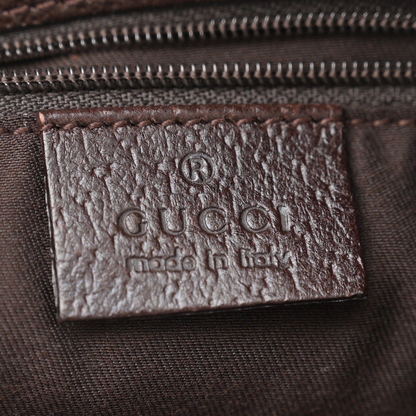 Gucci Monogram Small Eclipse Tote Brown