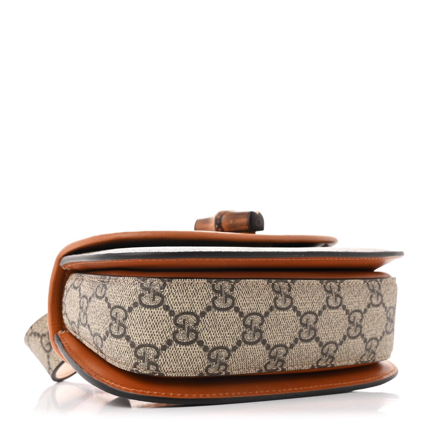 Gucci GG Supreme Monogram Web Bamboo Mini 1947 Belt Bag 85 34  Beige