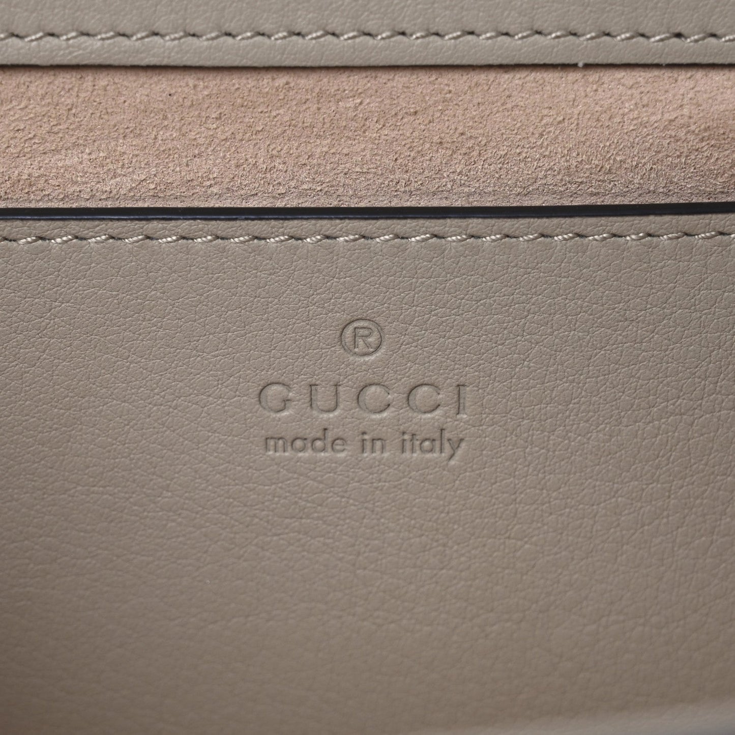 Gucci GG Supreme Monogram Calfskin Mini Padlock Shoulder Bag Beige Mystic White Oatmeal