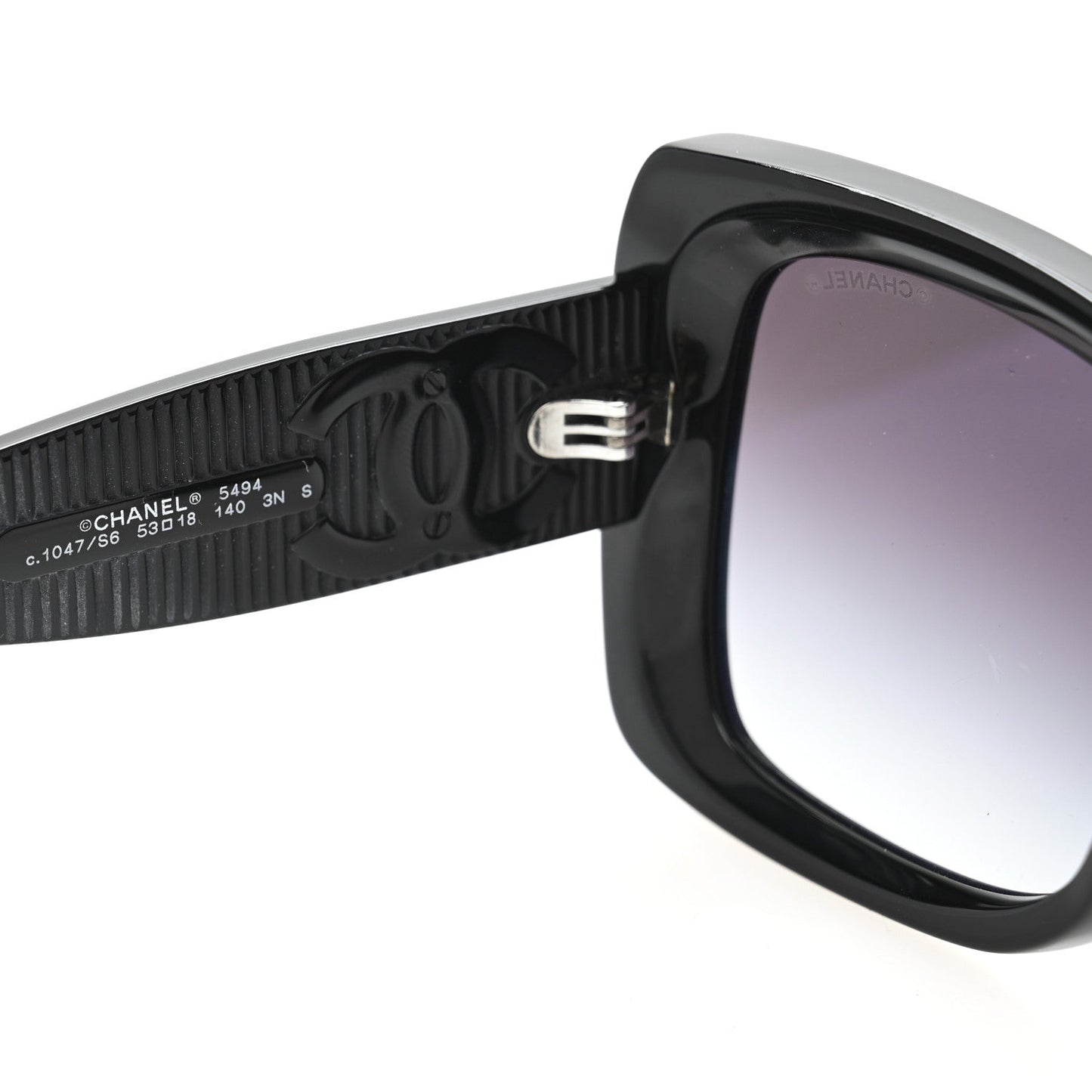 Chanel Square Polarized CC Sunglasses 5494-A Black