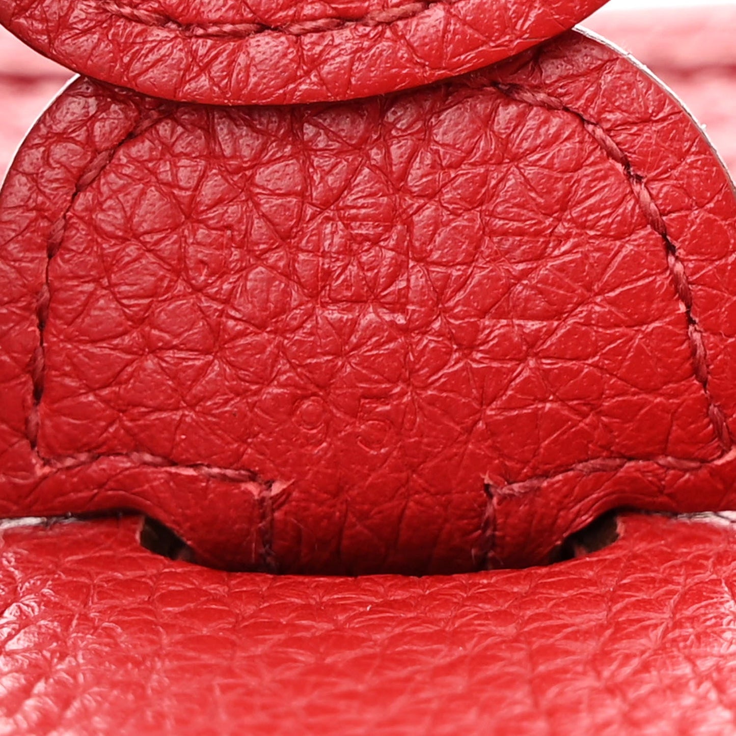 Hermes Taurillon Clemence Evelyne III PM Rouge Vif