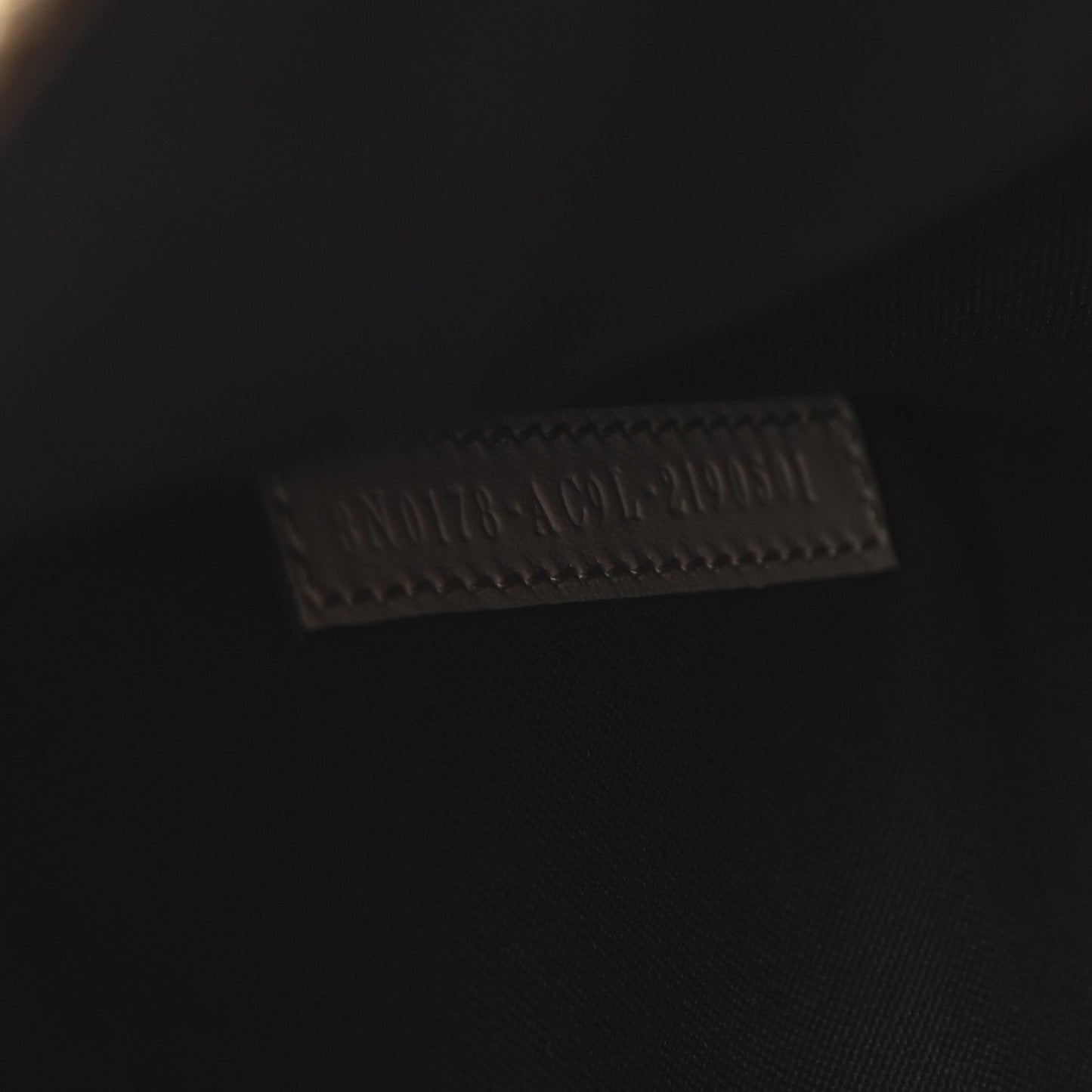 Fendi Vitello King Logo Embossed Large Flat Pouch Poudre