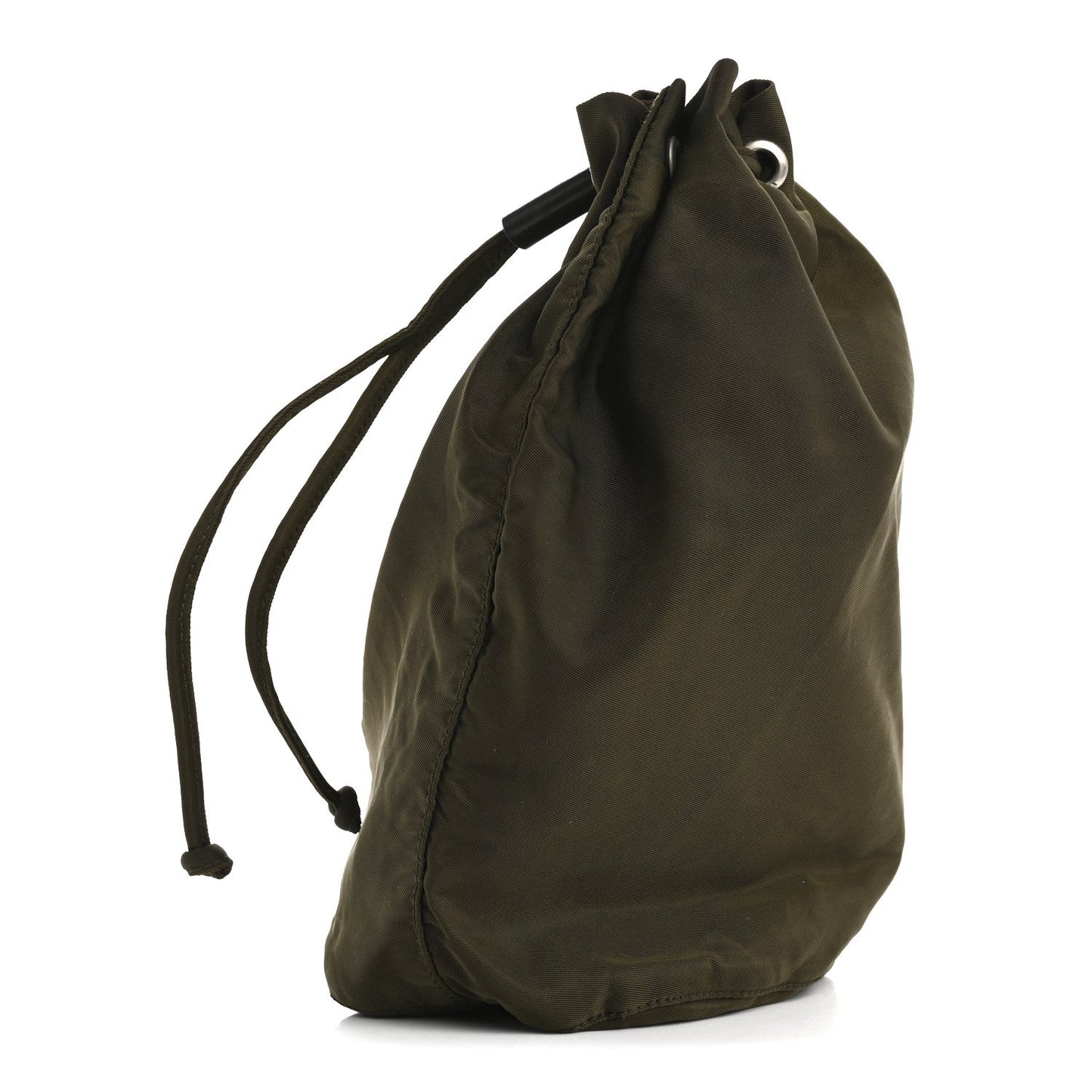 Prada Nylon Vela Drawstring Pouch Bruciato