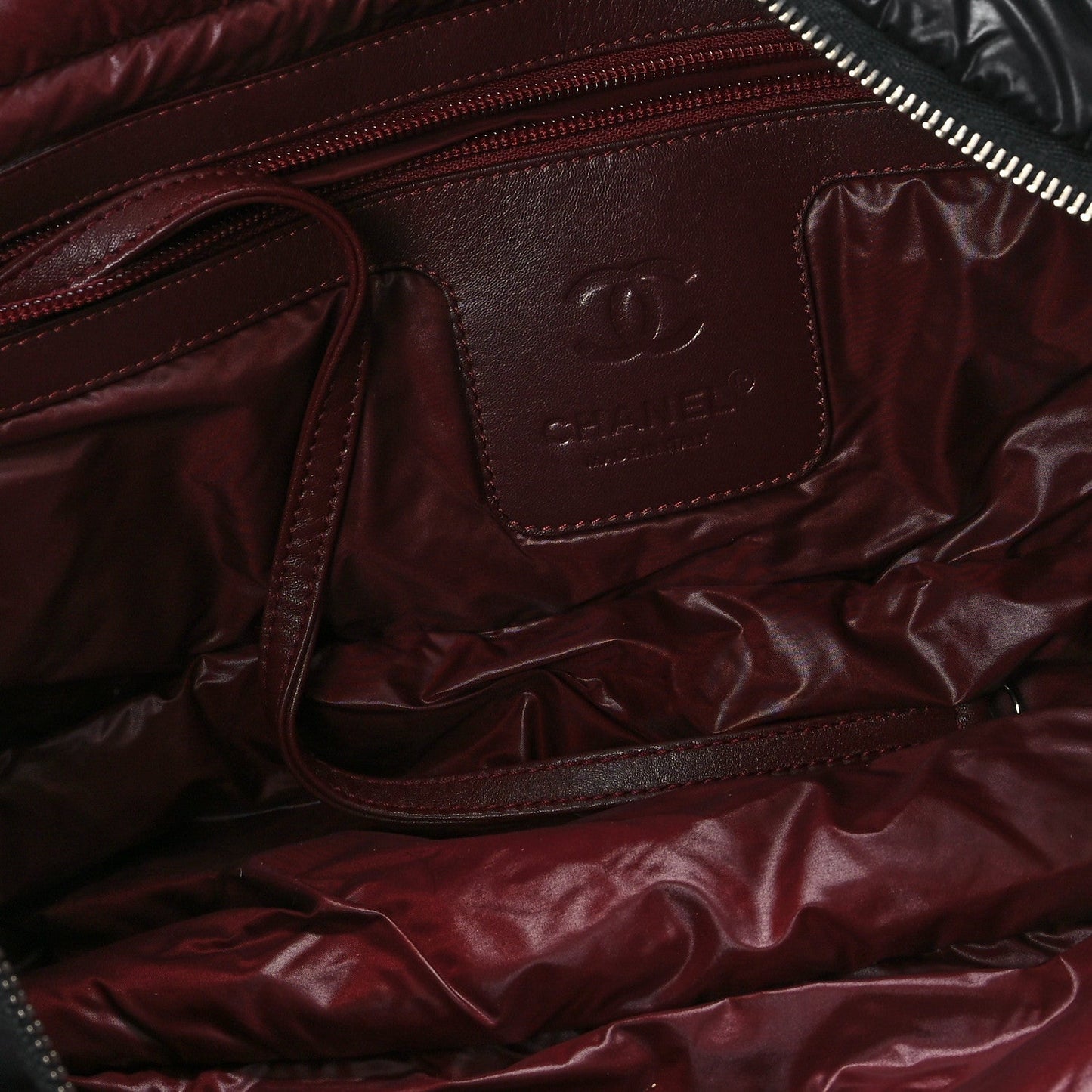Chanel Nylon Quilted Large Coco Cocoon Tote Black