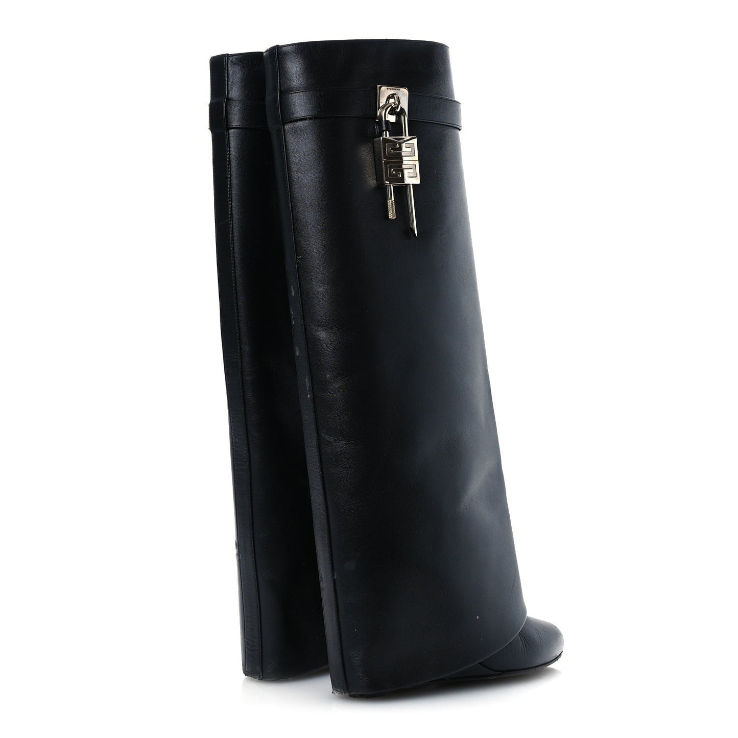 Givenchy Calfskin Shark Lock Pant Boots 38.5 Black