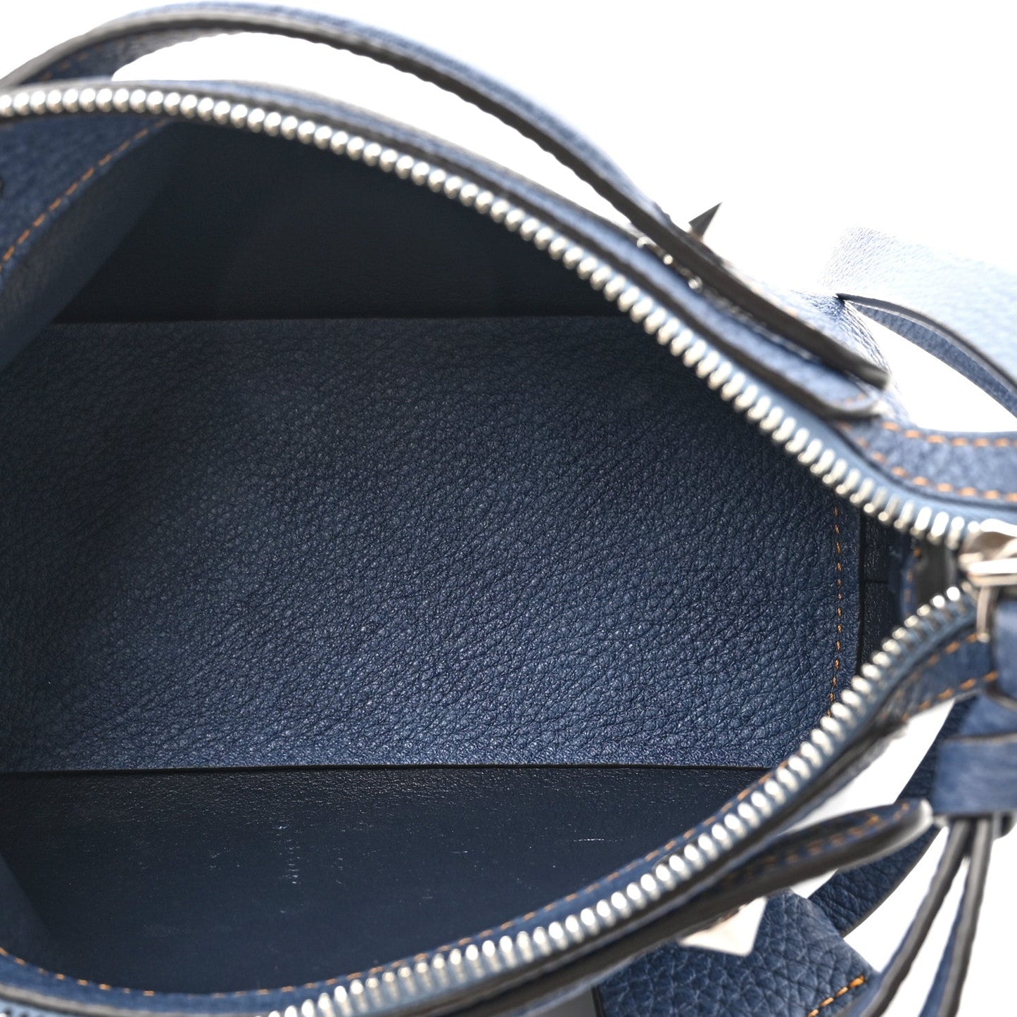 Fendi Denim Effect Cuoio Romano Mini By The Way Soft Myrtle