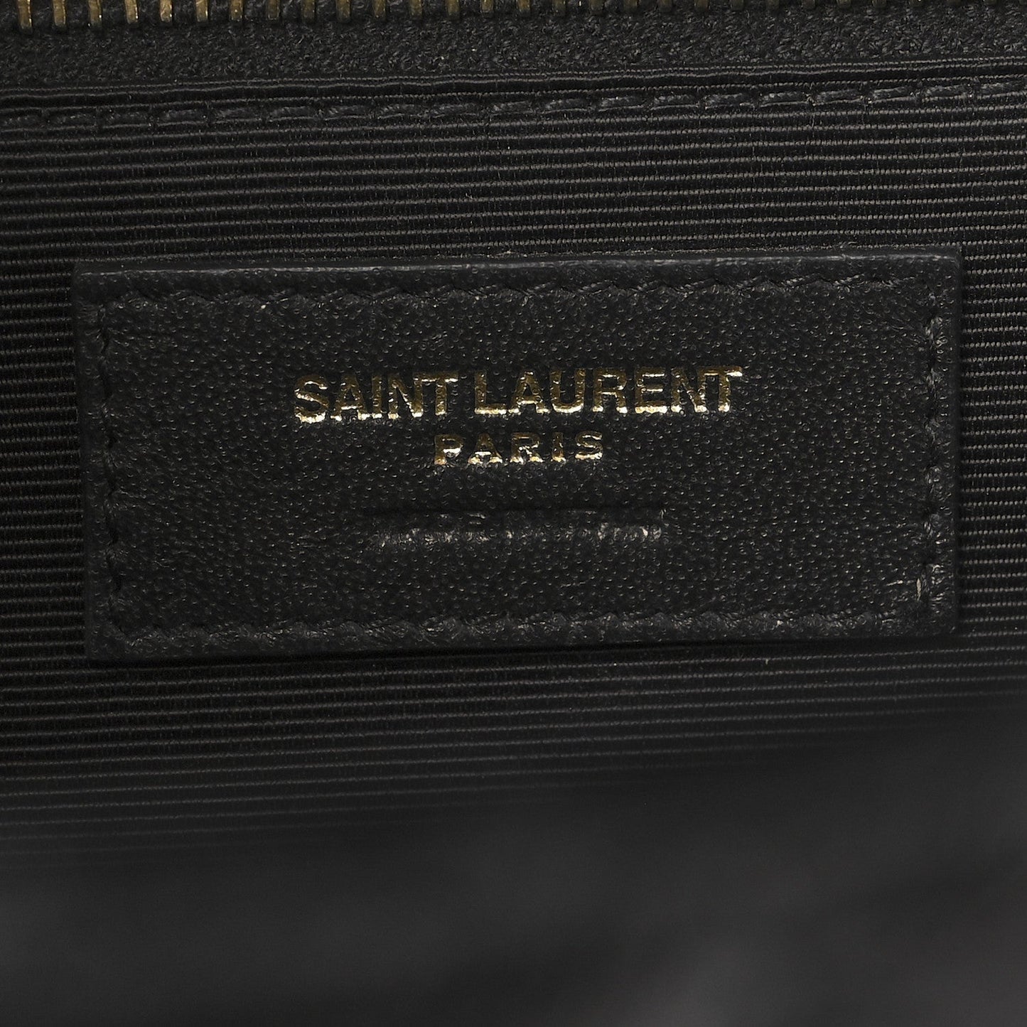 Saint Laurent Grain De Poudre Textured Mixed Matelasse Large Triquilt Monogram Satchel Black