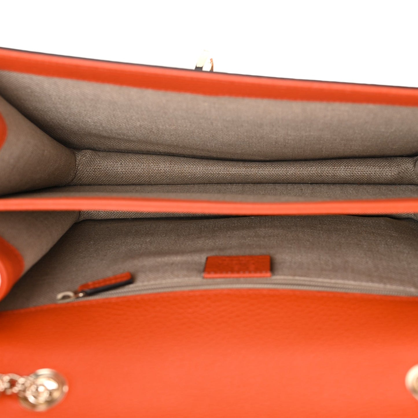 Gucci Dollar Calfskin InterLocking G Shoulder Bag Sun Orange