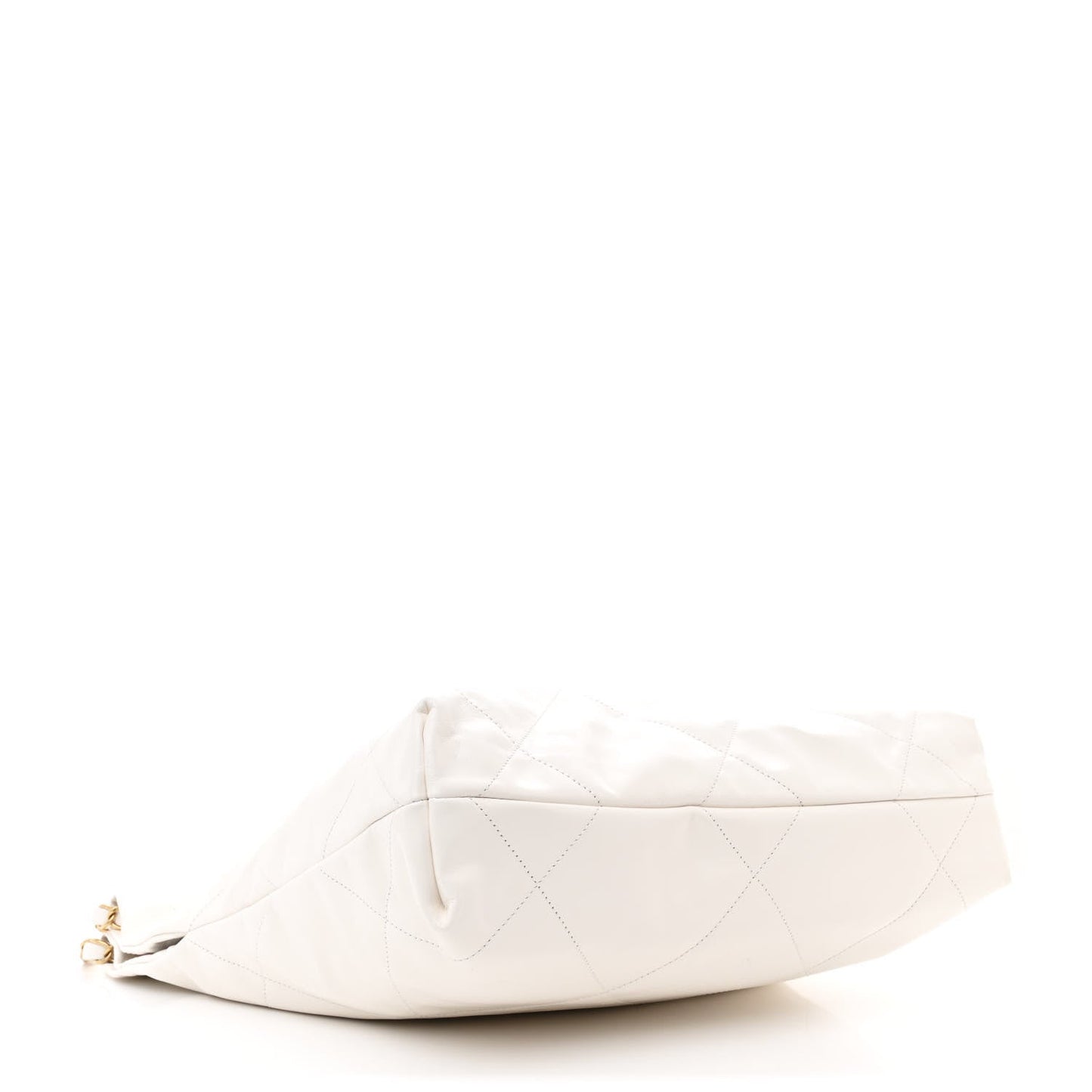 Chanel Shiny Calfskin Quilted Small 22 White