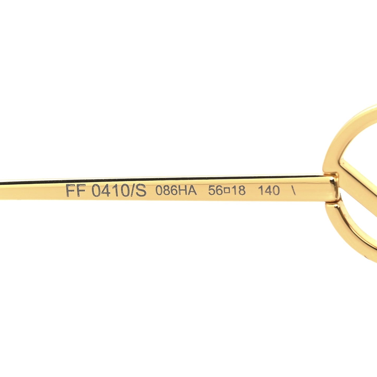 Fendi Acetate Metal F is FF Butterfly Sunglasses FF 0410/S Havana