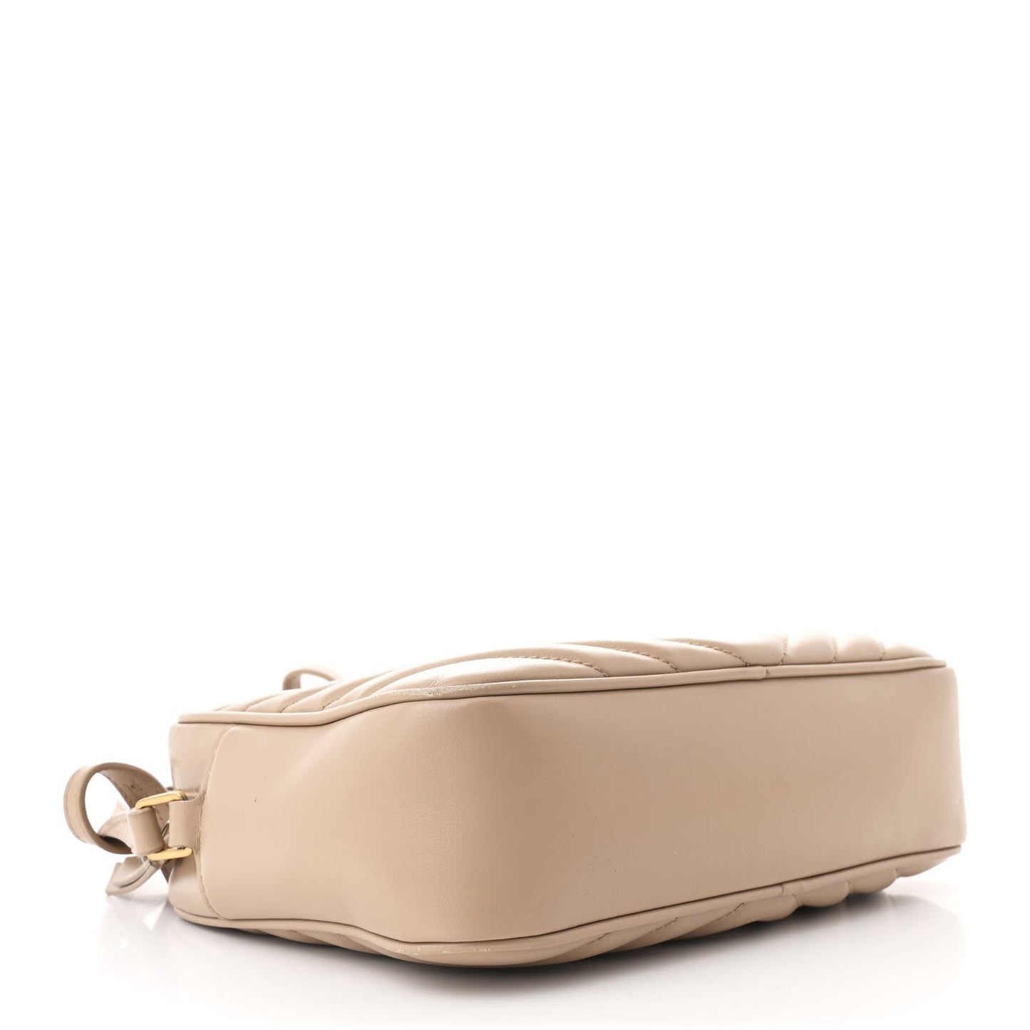 Saint Laurent Calfskin Matelasse Monogram Lou Camera Bag Dark Beige