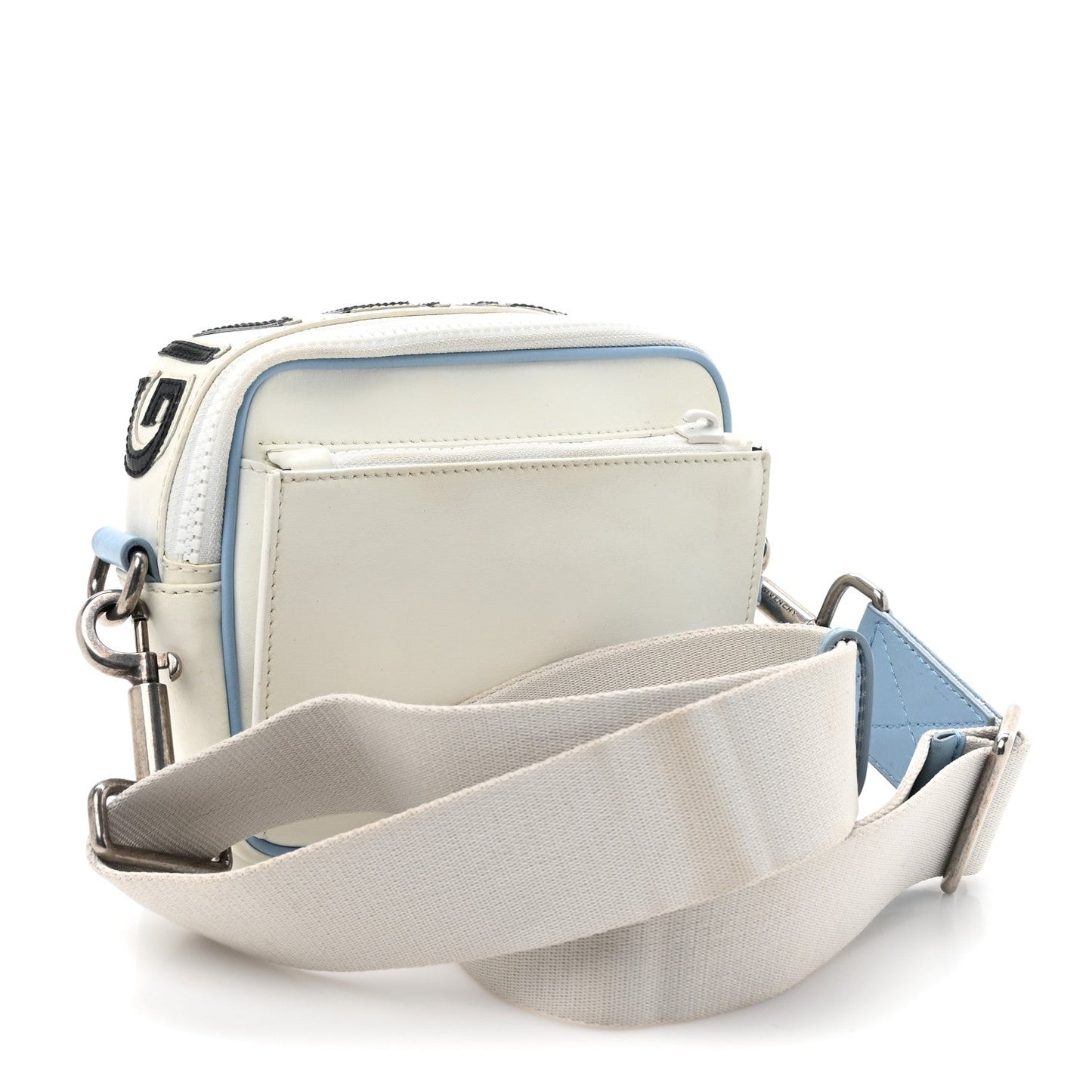 Givenchy Calfskin MC3 Crossbody Bag White Blue Black